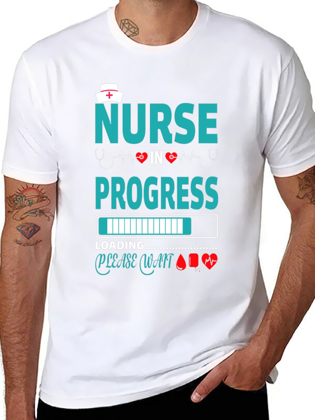 Nurse in Progress Black T-Shirt