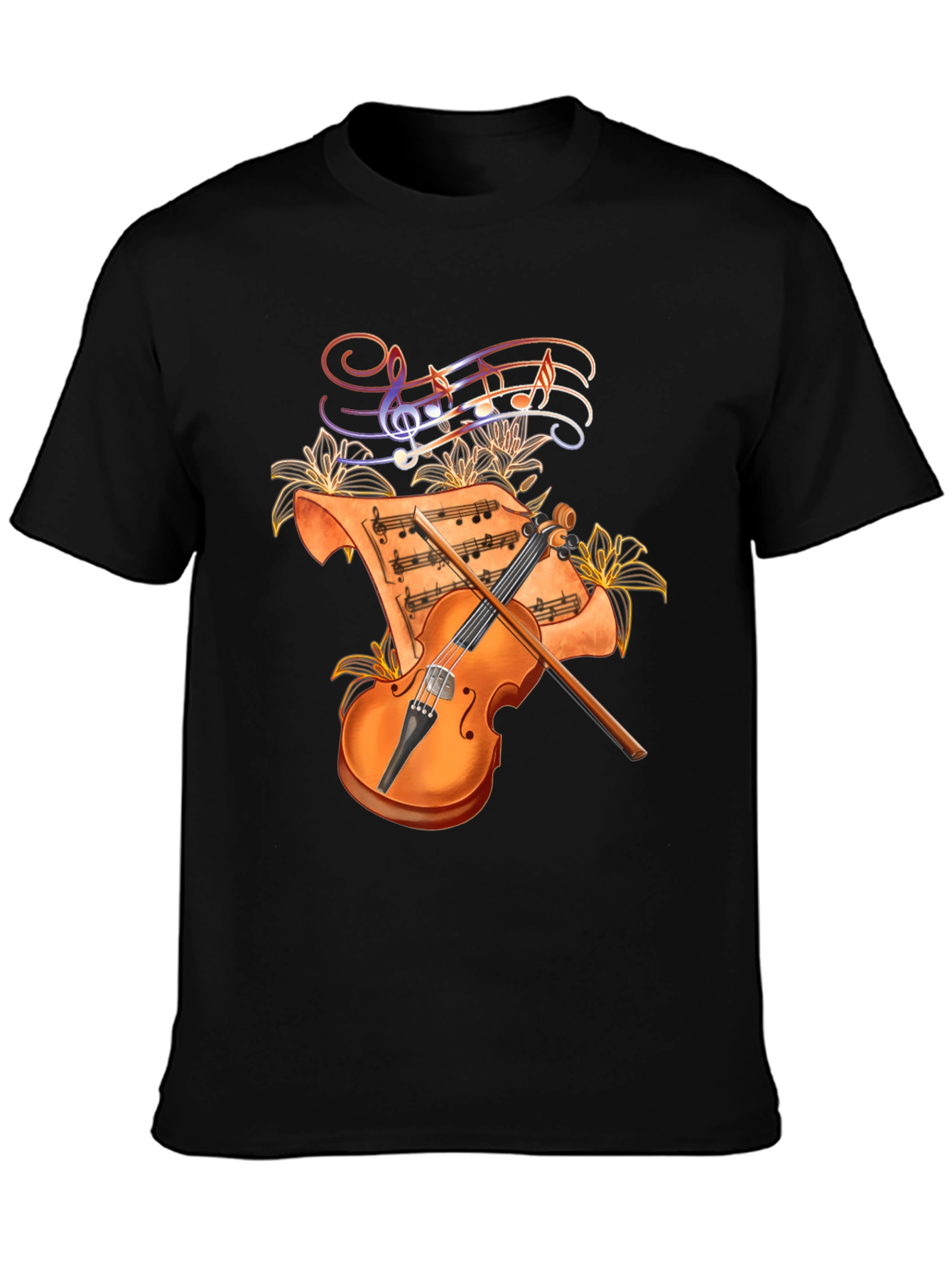 Musical Violin Graphic T-Shirt