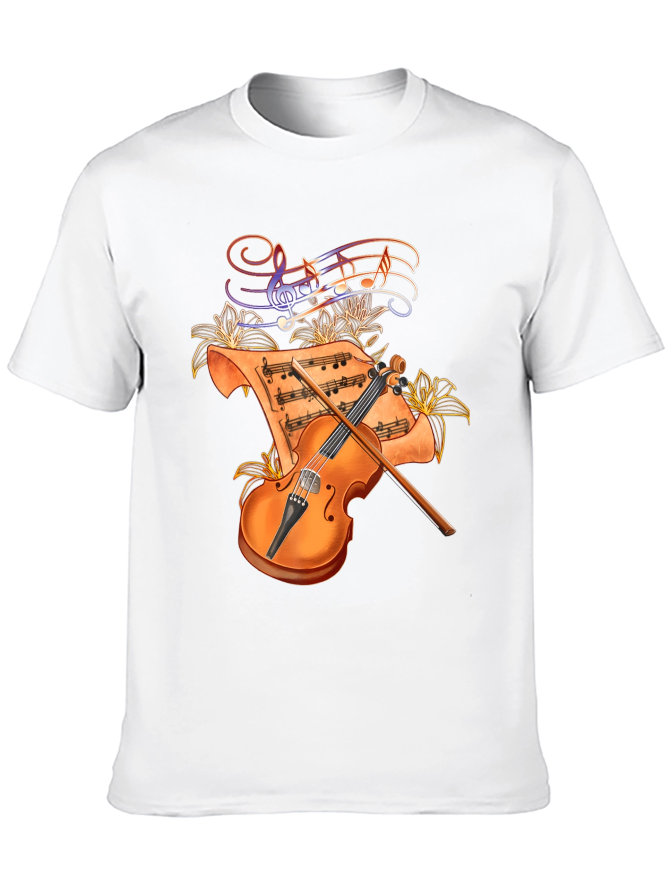 Musical Violin Graphic T-Shirt
