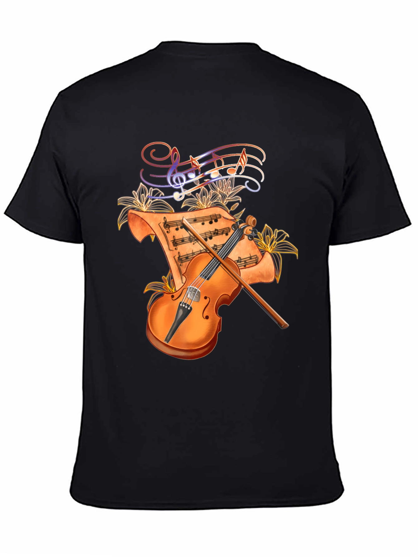 Musical Violin Graphic T-Shirt