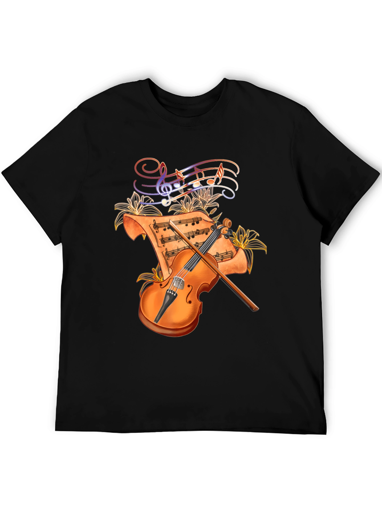 Musical Violin Graphic T-Shirt