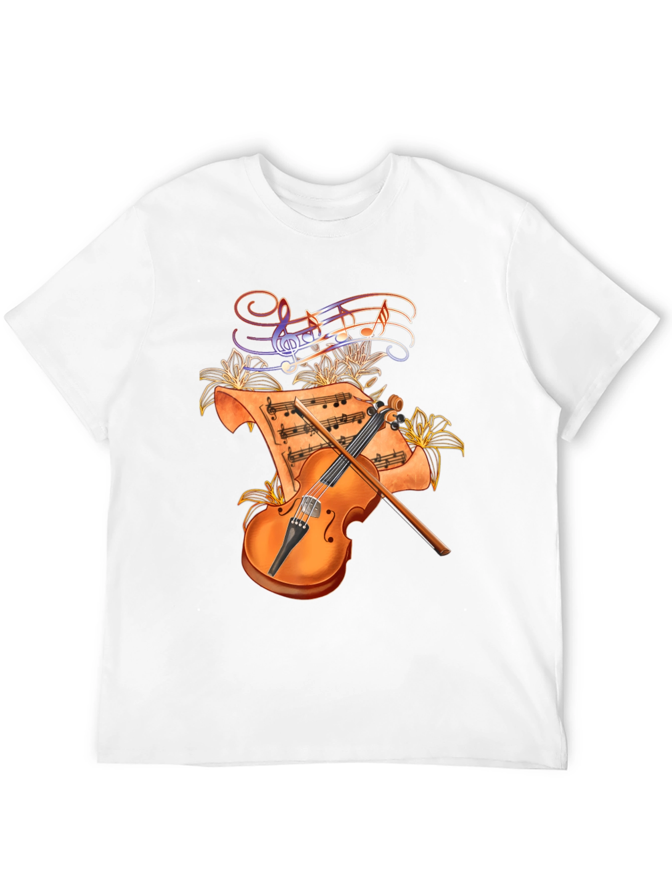 Musical Violin Graphic T-Shirt