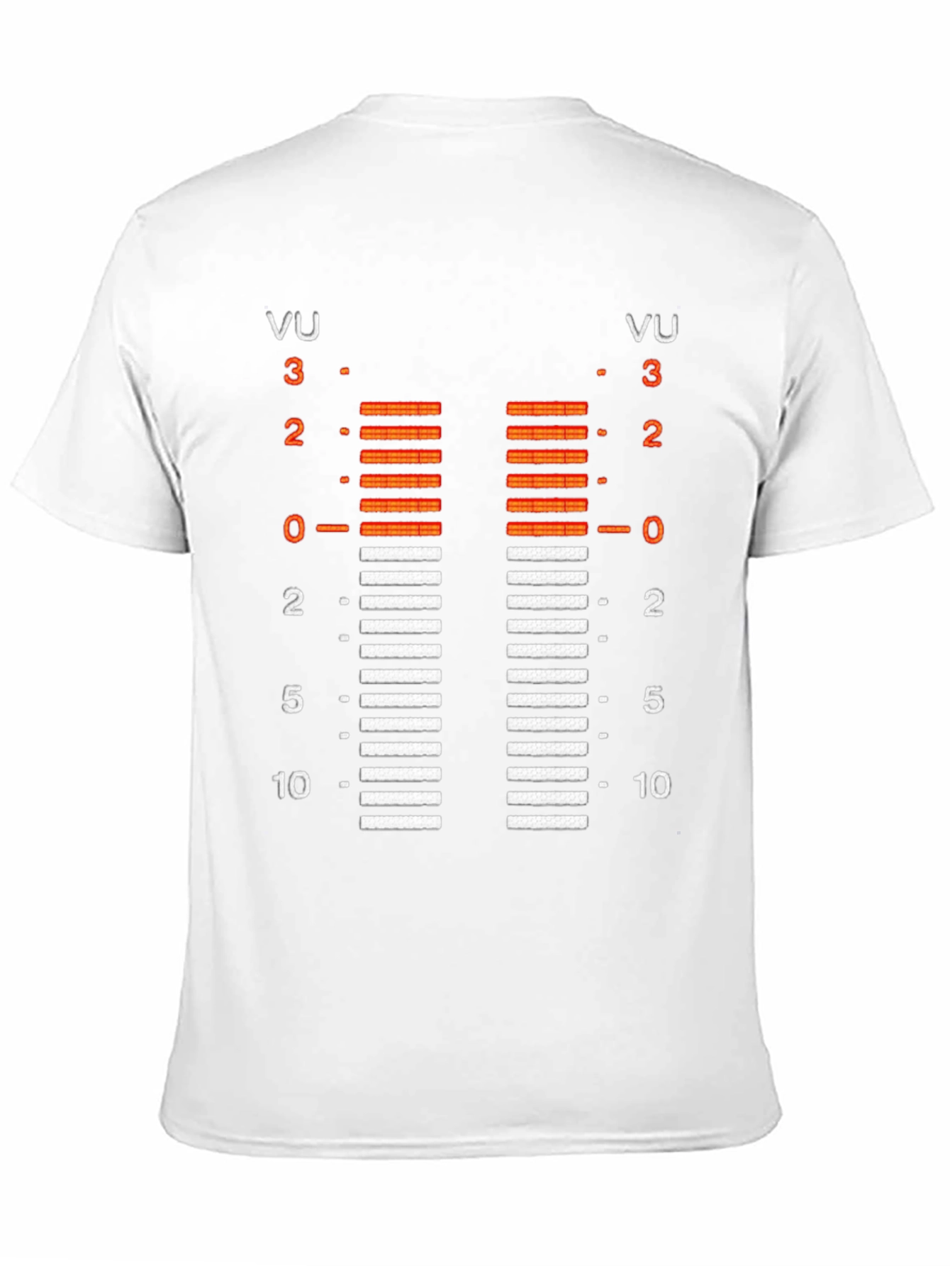 VU Meter Graphic Tee - Retro Audio Level Shirt