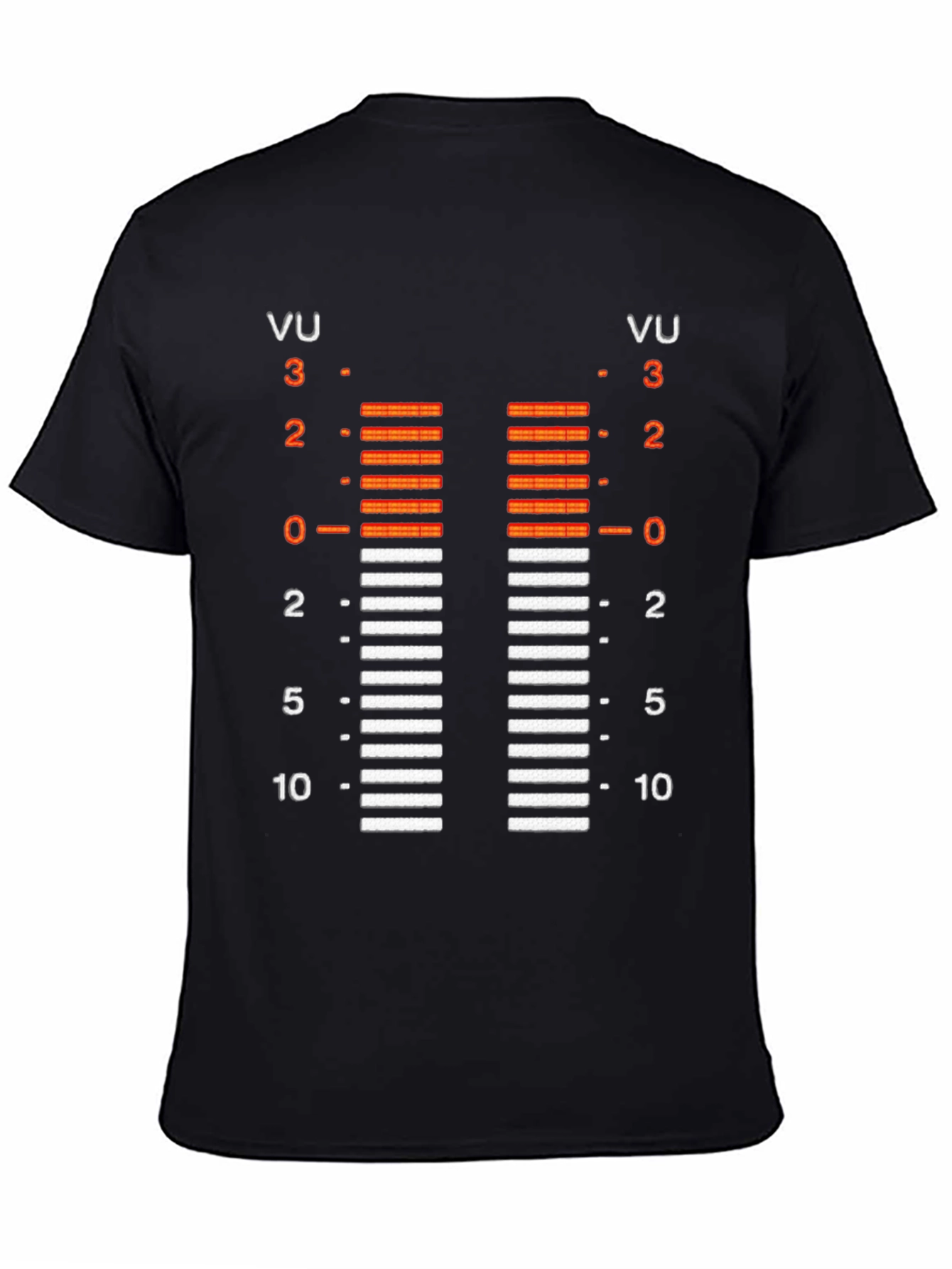 VU Meter Graphic Tee - Retro Audio Level Shirt