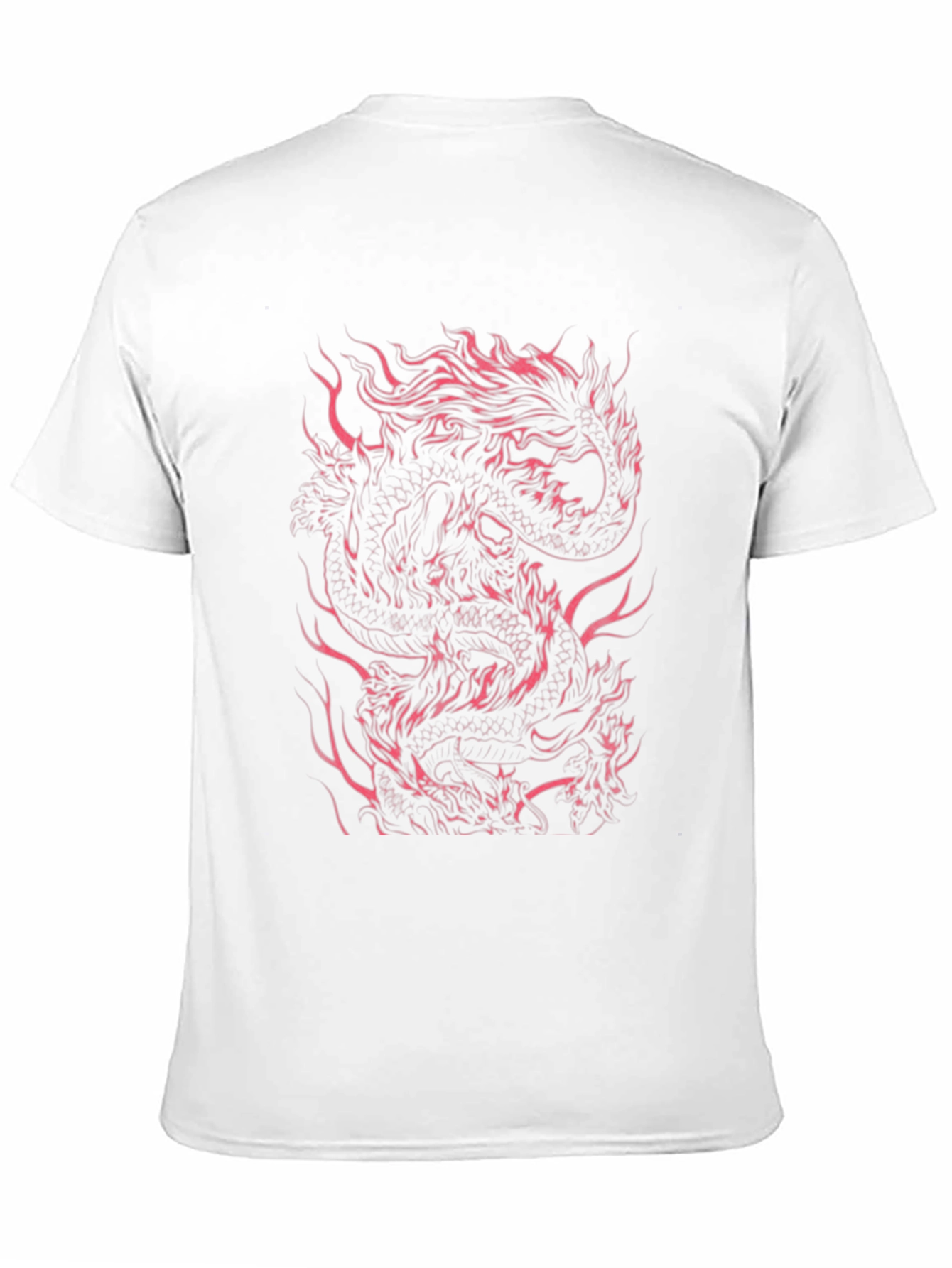 Dragon Fire Graphic Tee - Mens Black T-Shirt