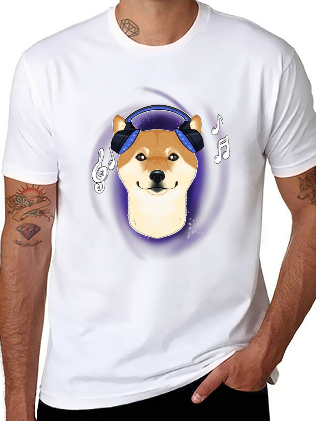 Dog DJ T-Shirt - Music Lover Tee