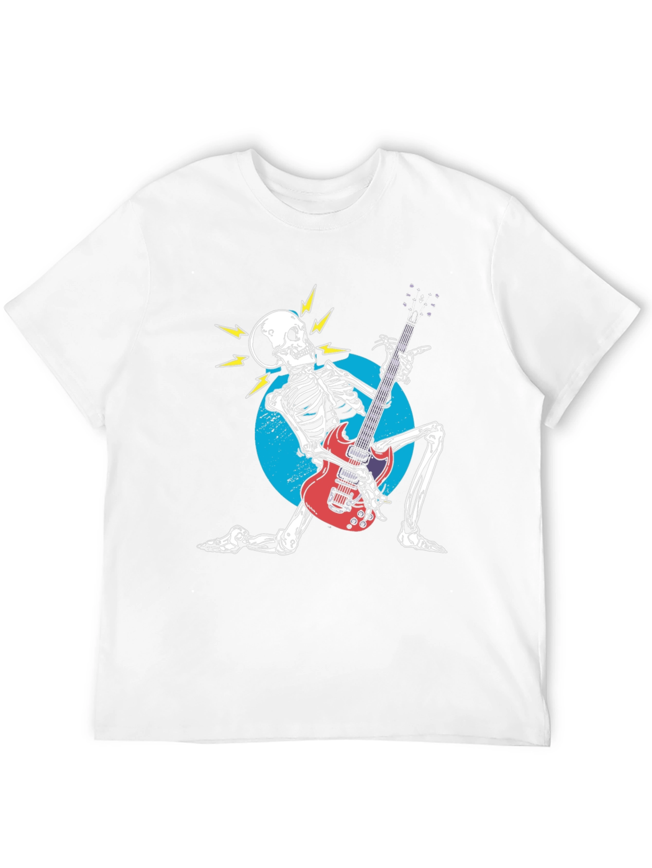 Rock On! Skeleton Guitarist Graphic Tee