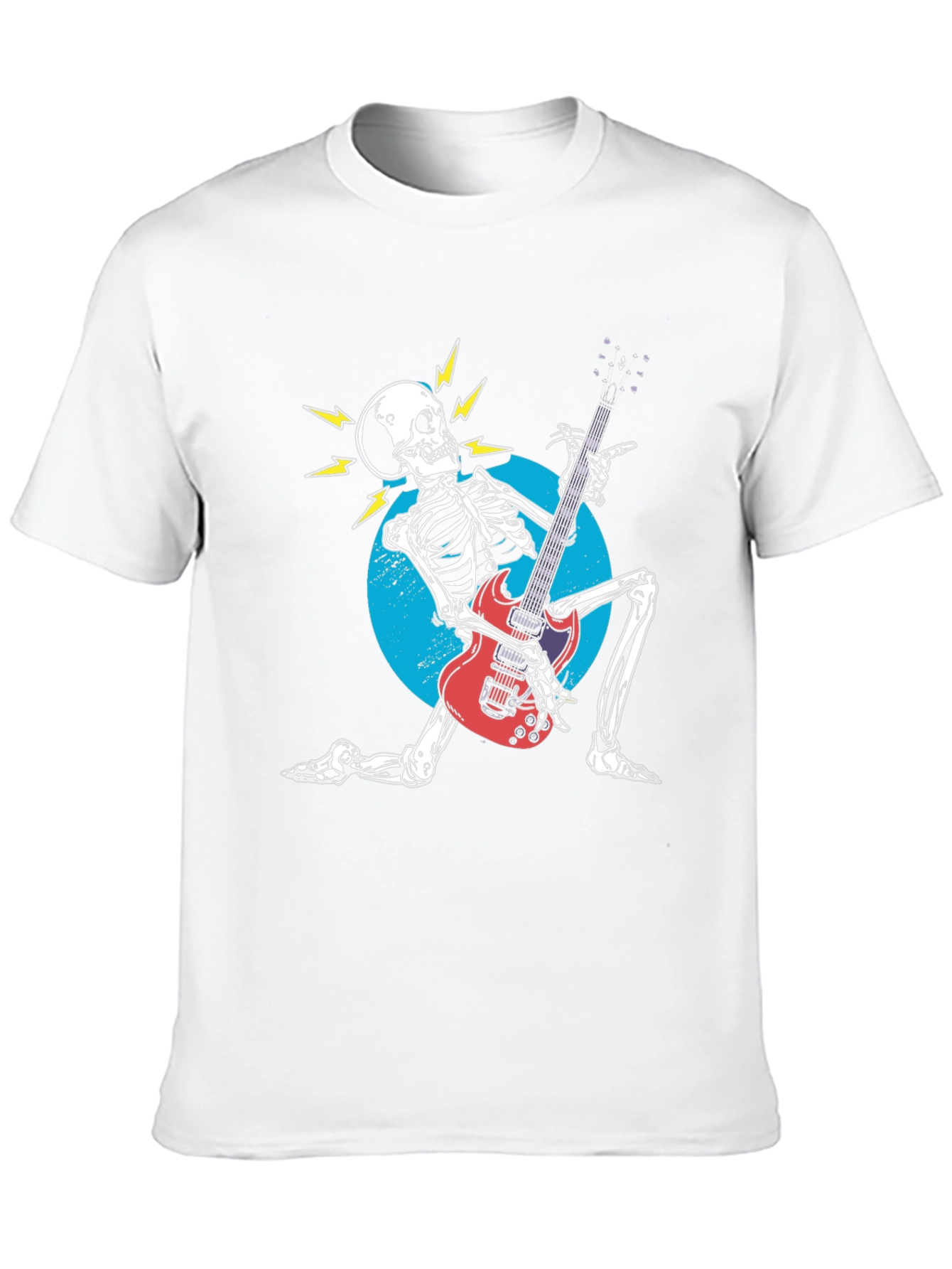Rock On! Skeleton Guitarist Graphic Tee