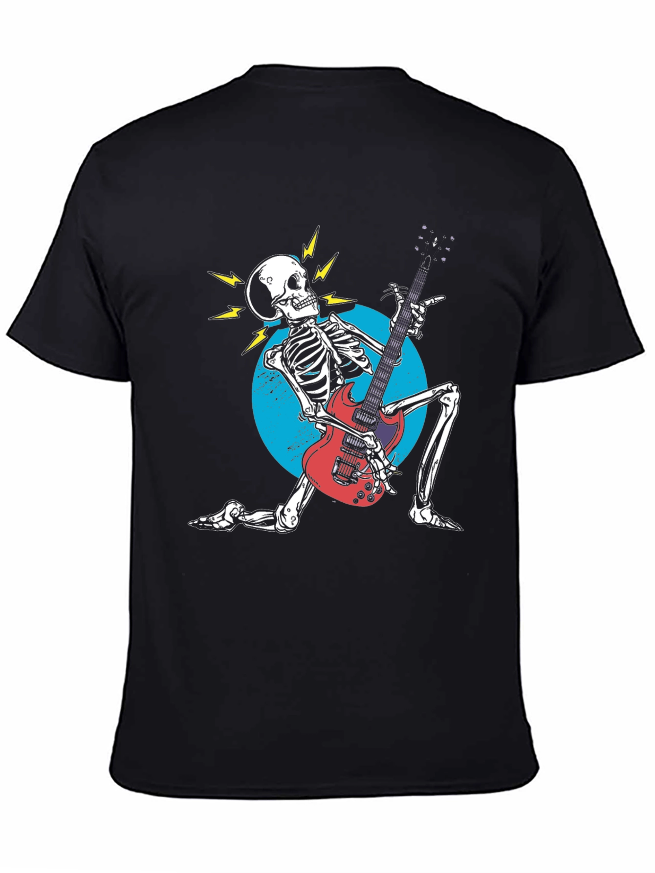 Rock On! Skeleton Guitarist Graphic Tee