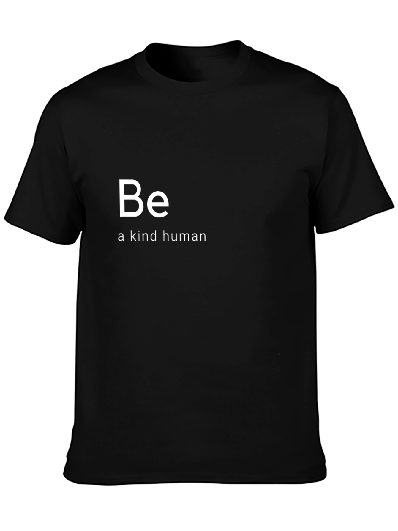 Be a Kind Human Black Graphic T-Shirt