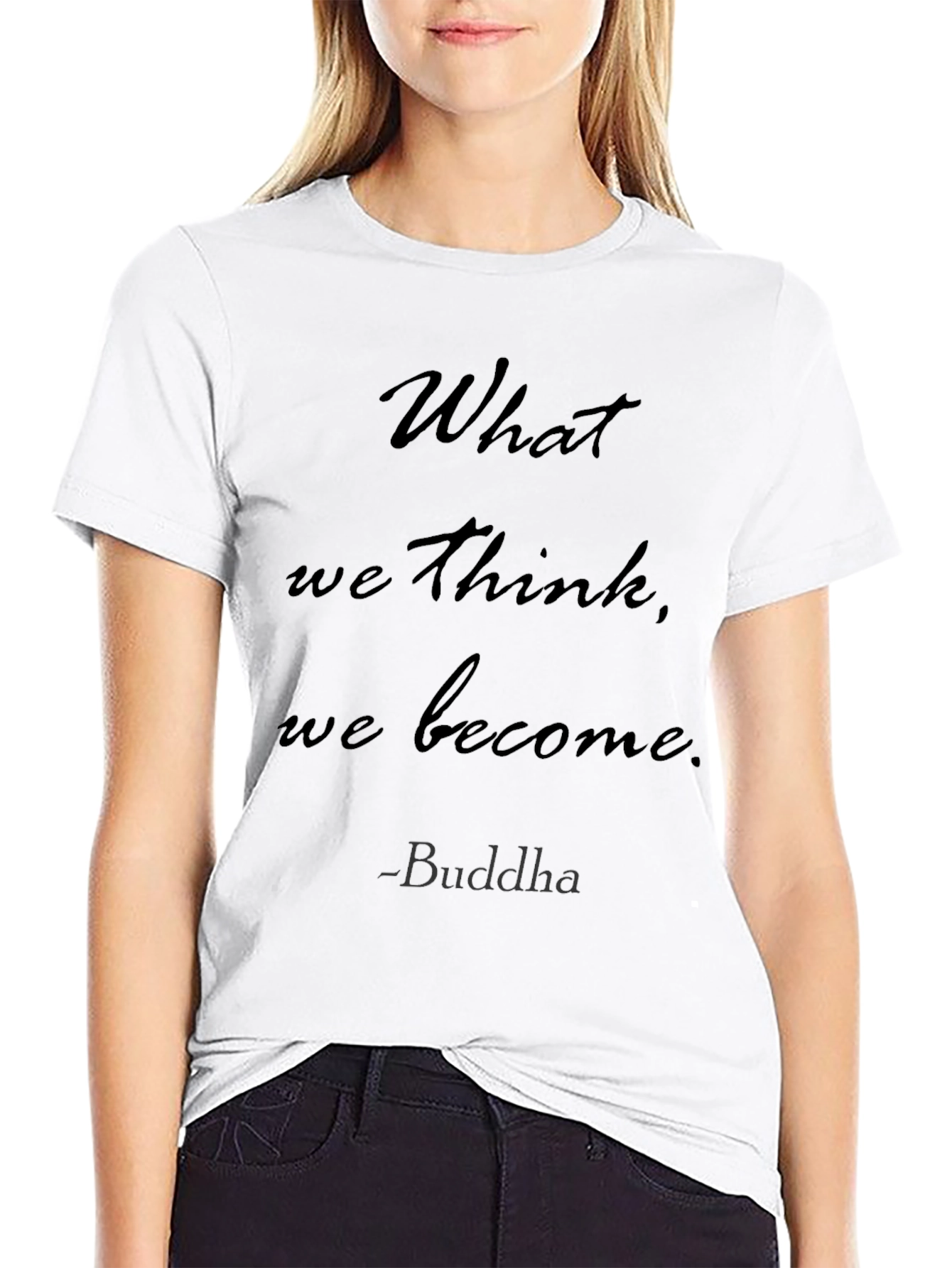 Inspirational Buddha Quote Black T-Shirt
