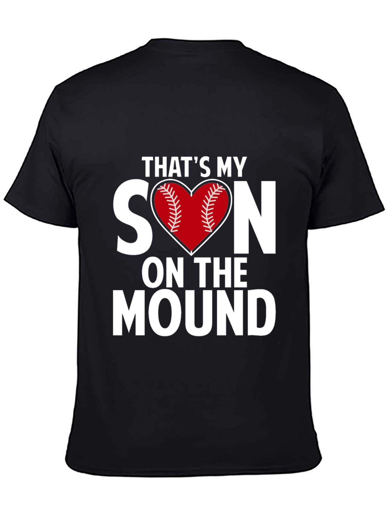Thats My Son On The Mound Baseball Heart T-Shirt