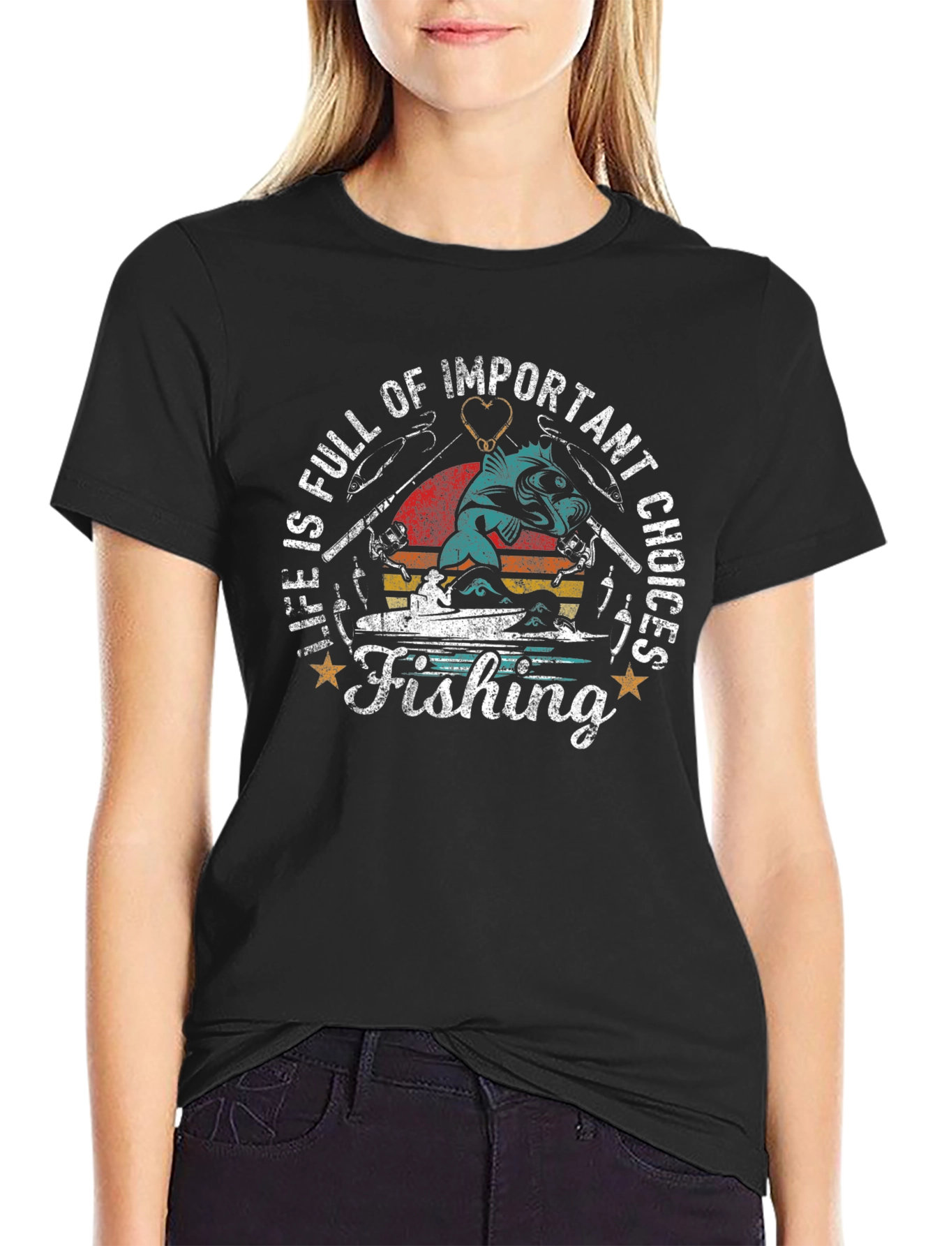 Fishing Important Choices Graphic Tee
