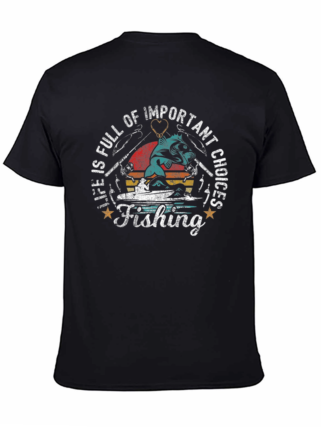 Fishing Important Choices Graphic Tee
