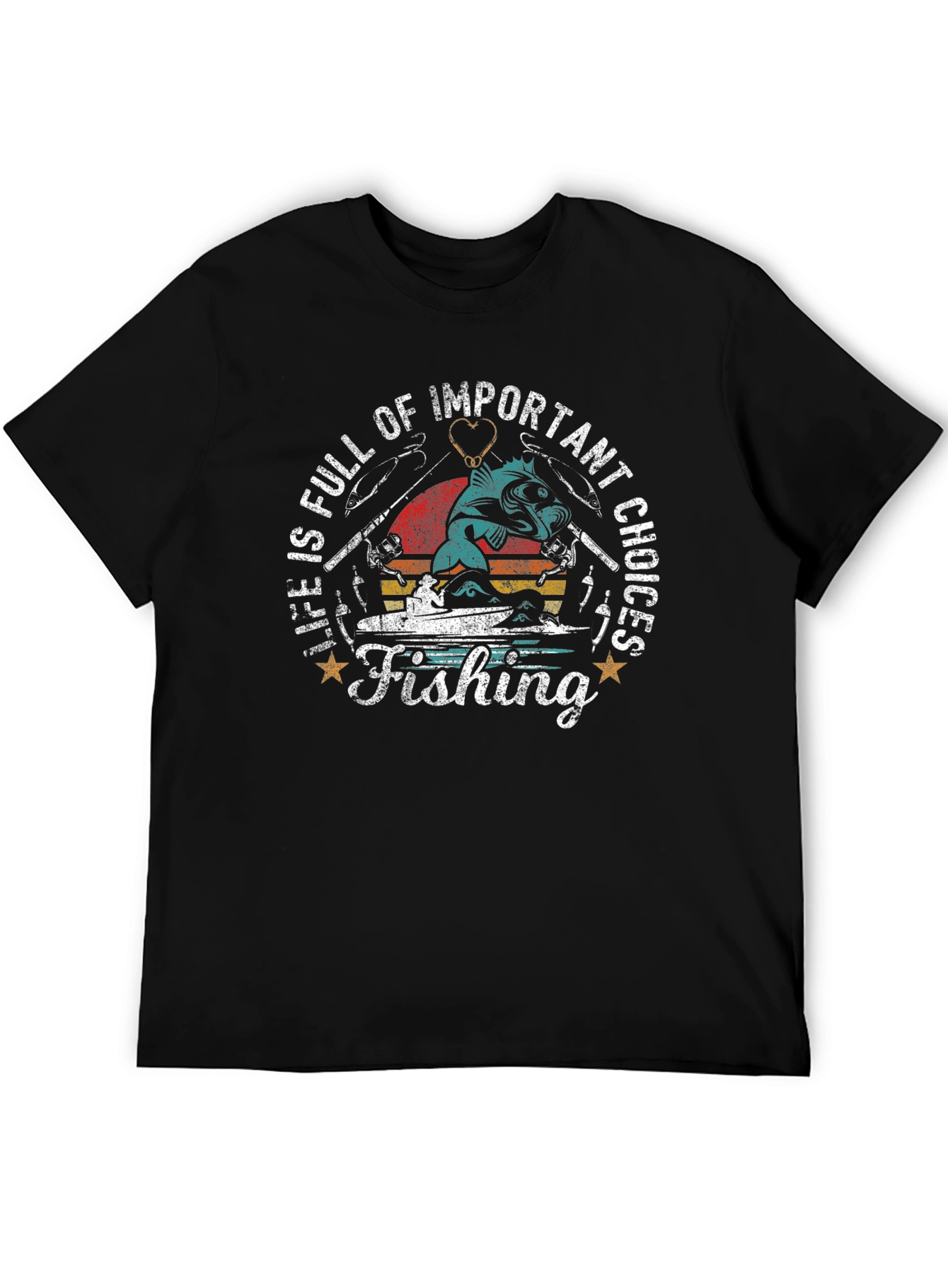 Fishing Important Choices Graphic Tee