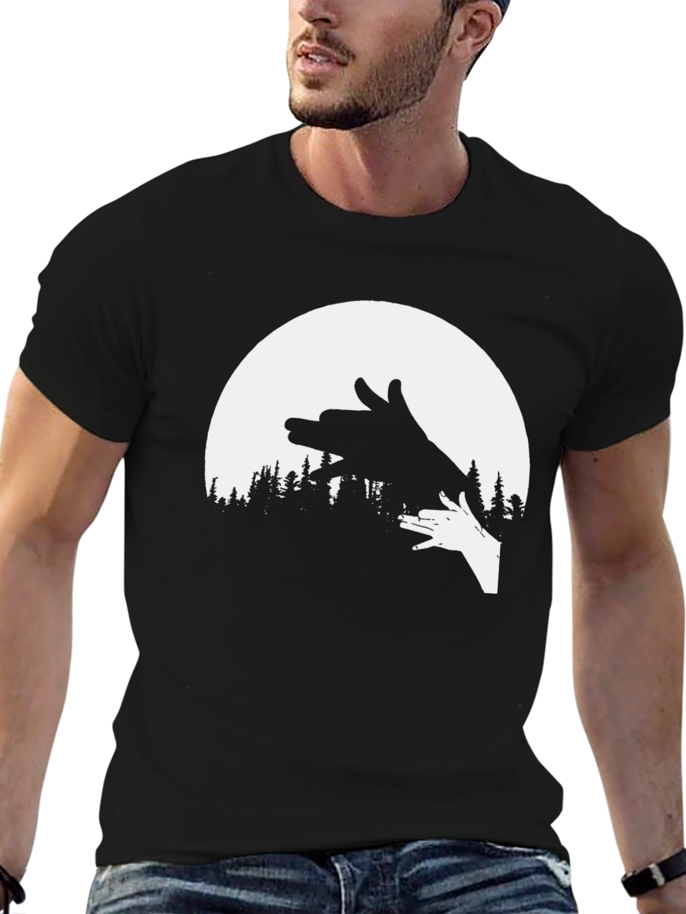Shadow Puppet T-Shirt - Wolf Design