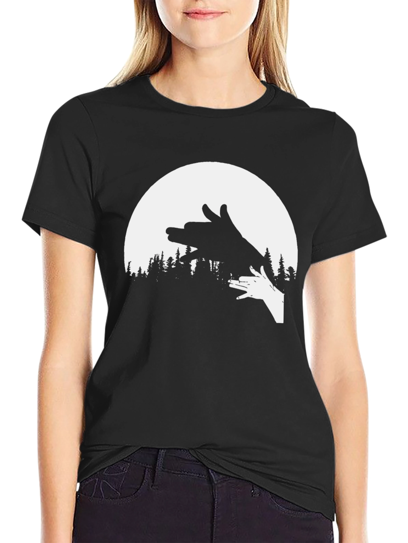 Shadow Puppet T-Shirt - Wolf Design