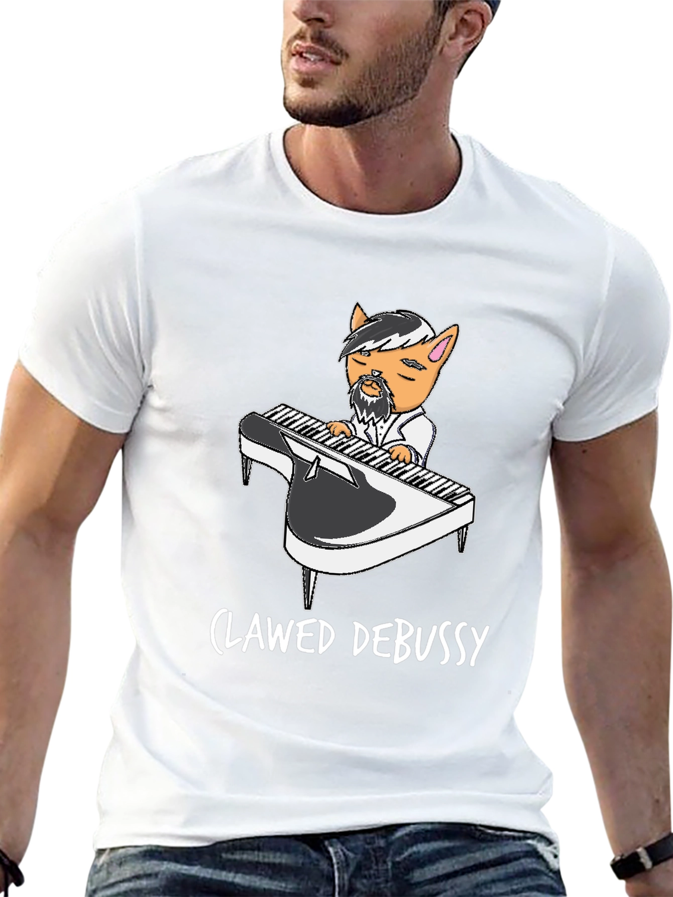 Clawed Debussy Black Graphic Tee