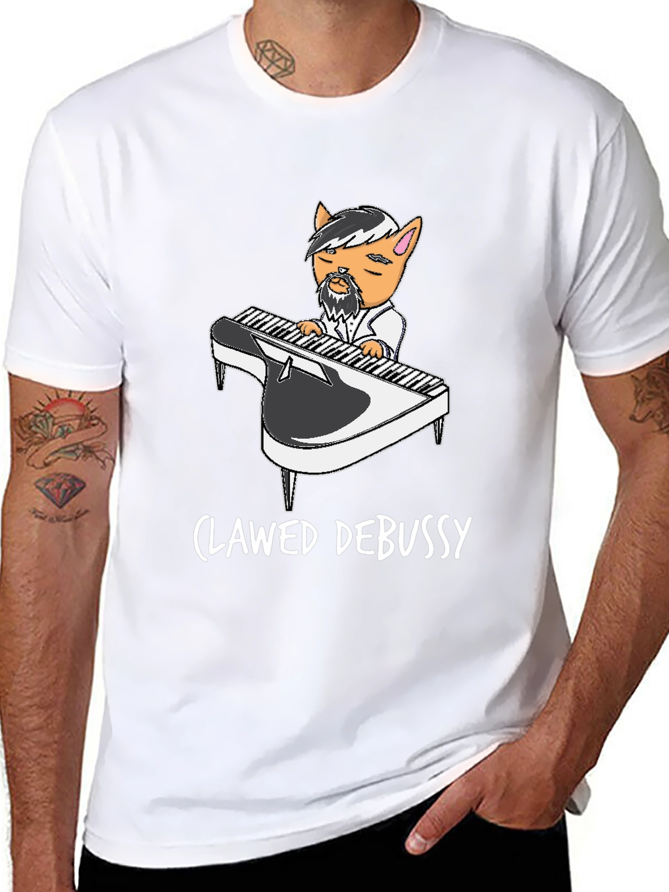 Clawed Debussy Black Graphic Tee