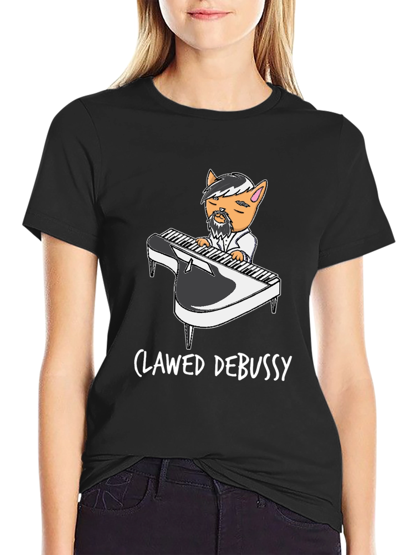Clawed Debussy Black Graphic Tee