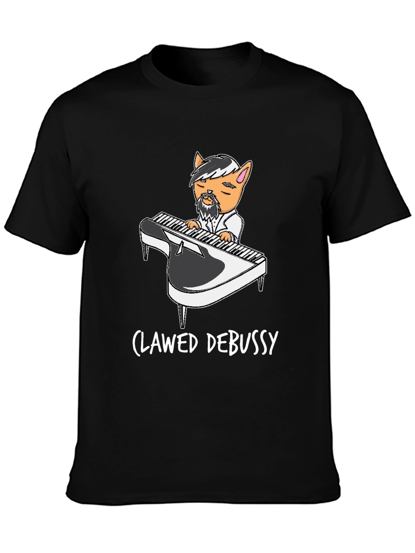 Clawed Debussy Black Graphic Tee