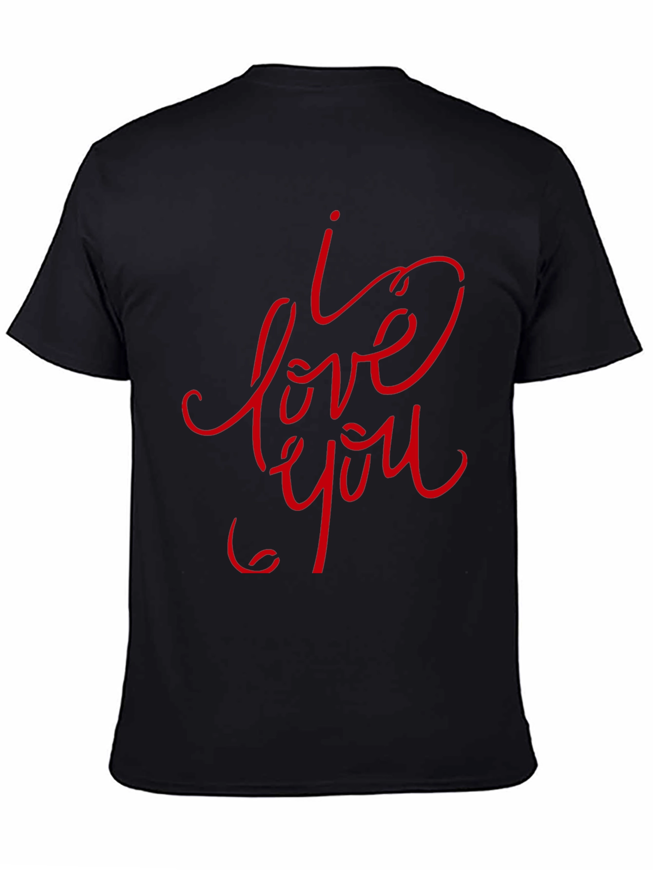 I Love You Graphic Tee - Black
