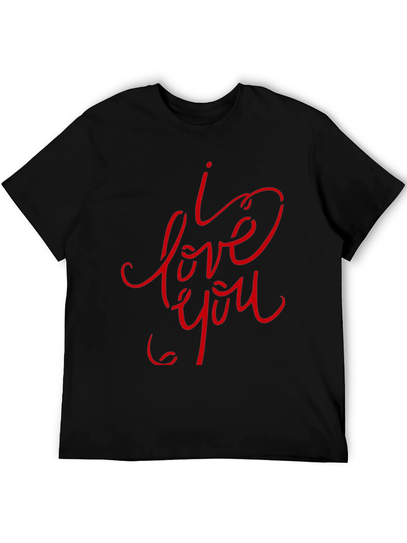I Love You Graphic Tee - Black