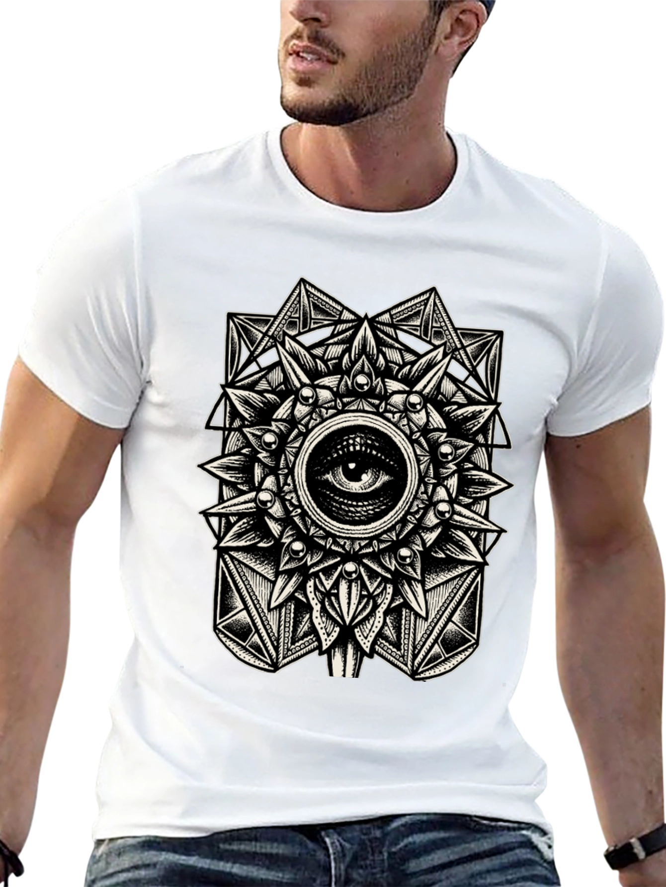 Esoteric Eye Graphic Tee - Mystical Design