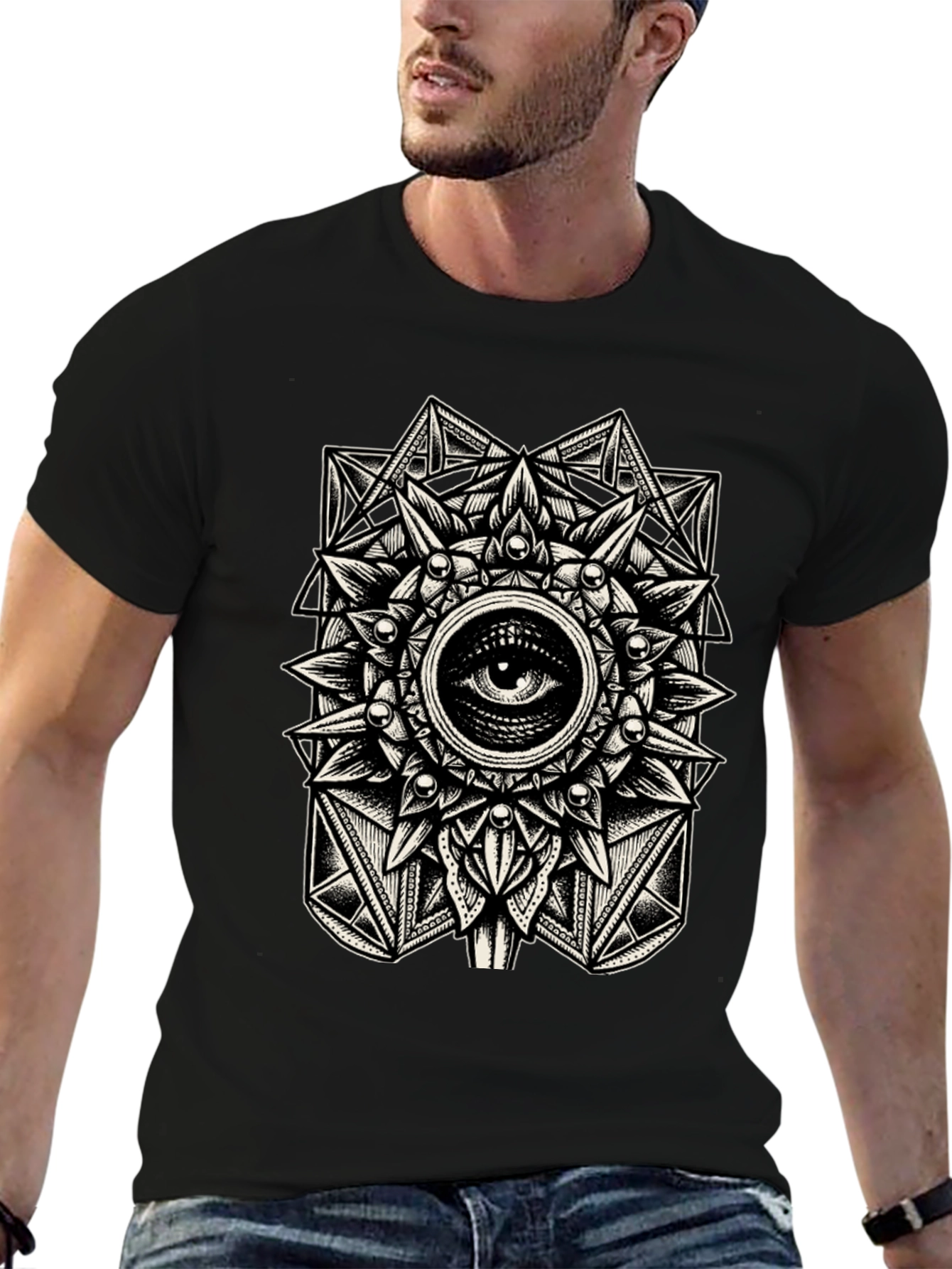 Esoteric Eye Graphic Tee - Mystical Design