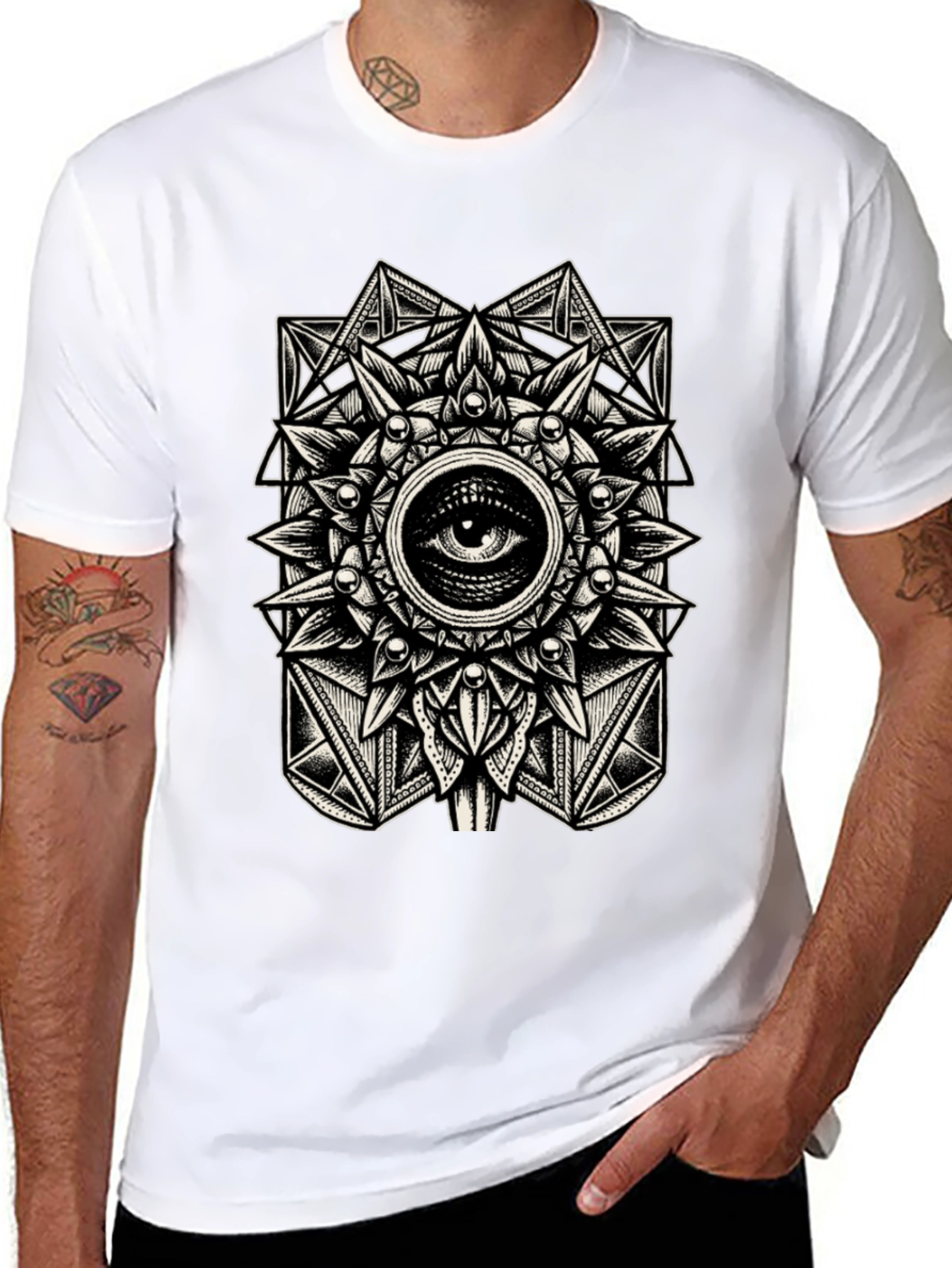 Esoteric Eye Graphic Tee - Mystical Design