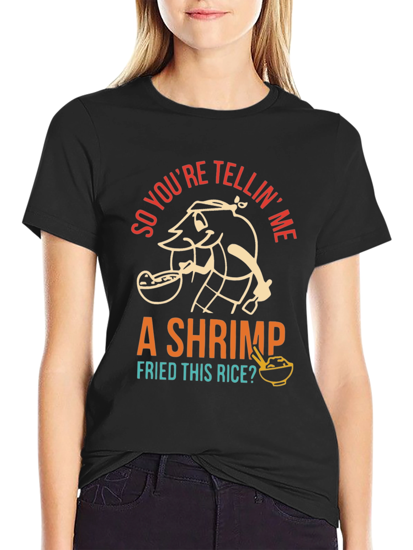 Shrimp Fried Rice T-Shirt - Funny Foodie Tee