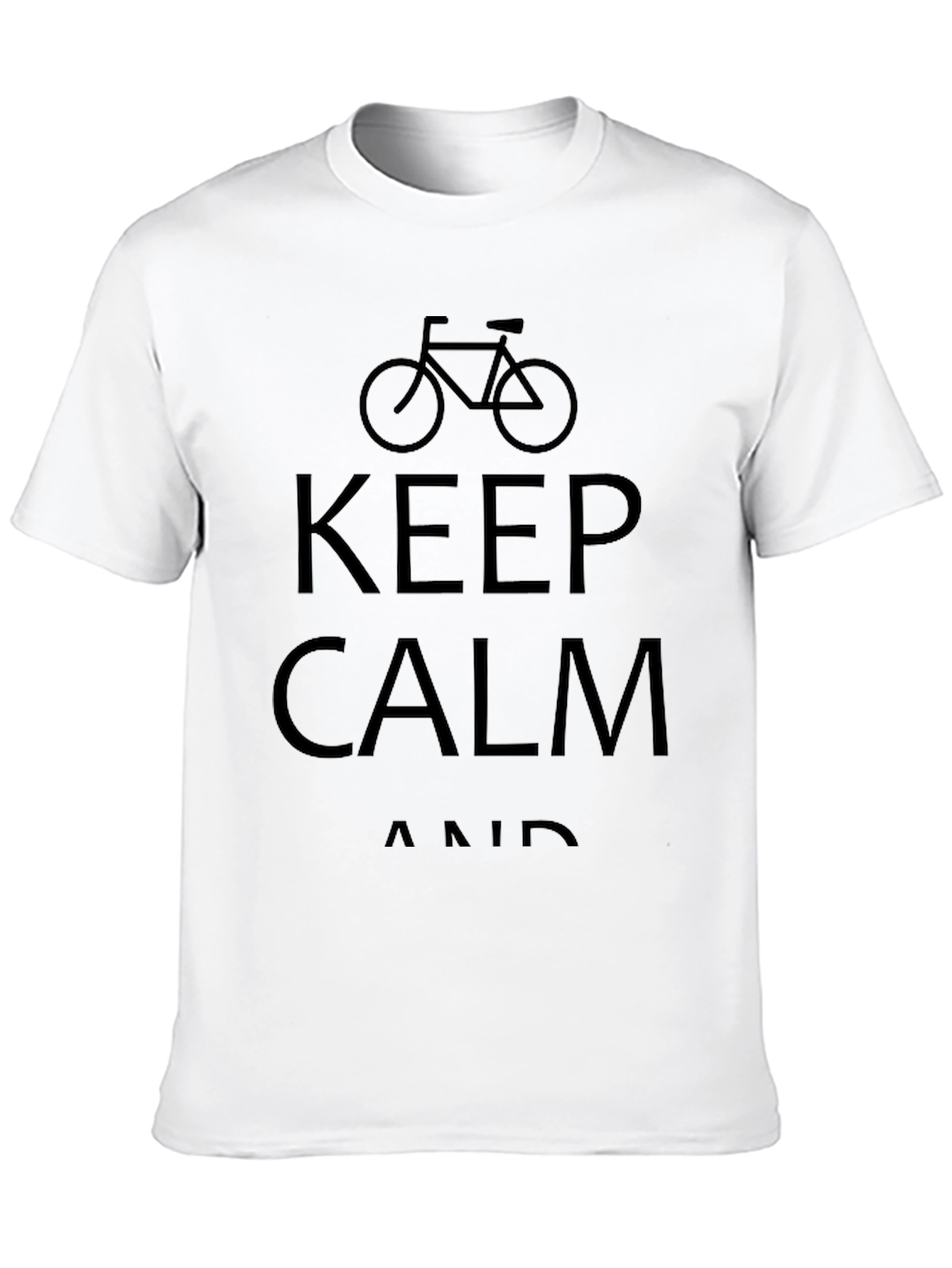 Keep Calm and Cycle Black T-Shirt