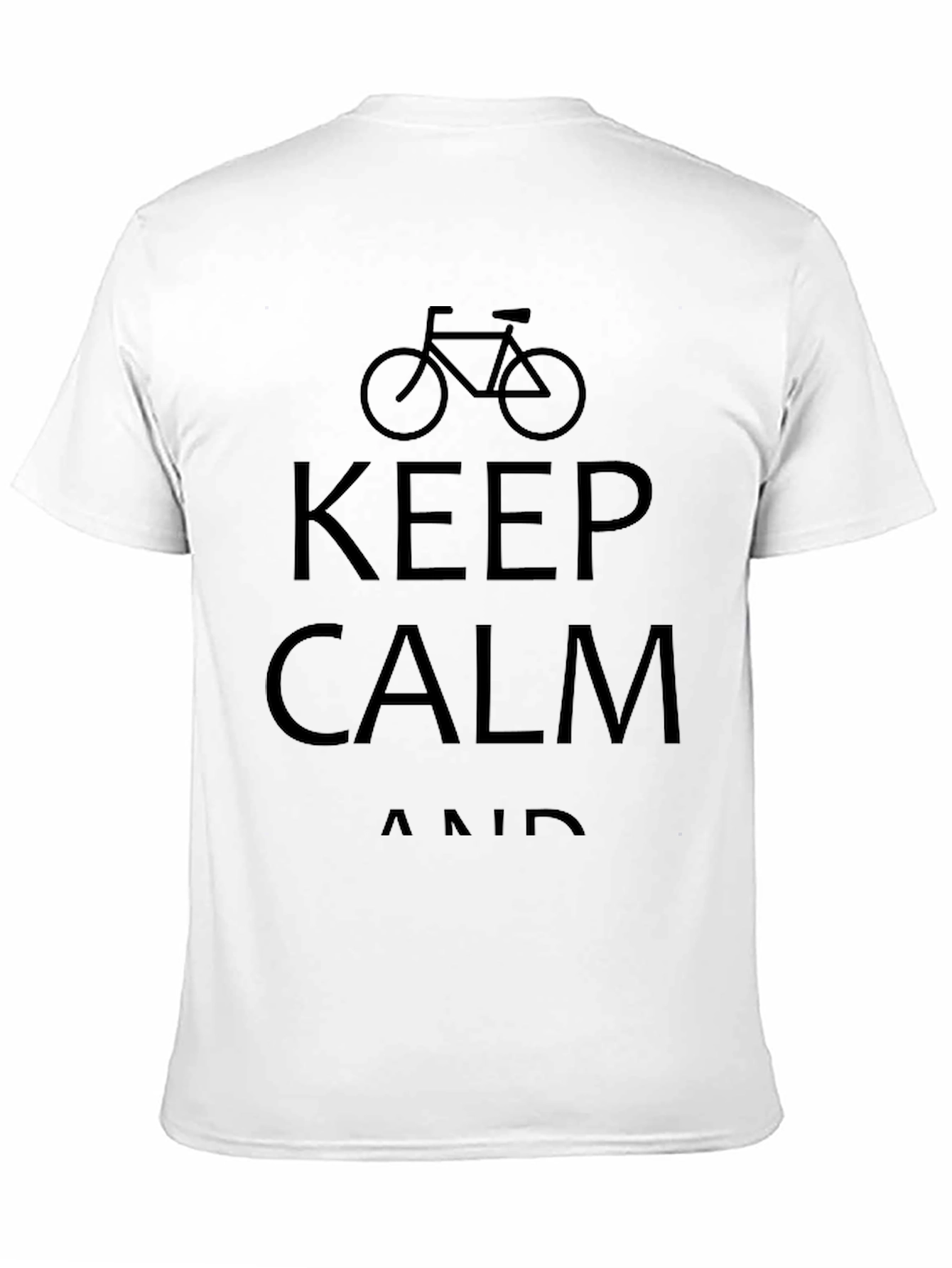 Keep Calm and Cycle Black T-Shirt
