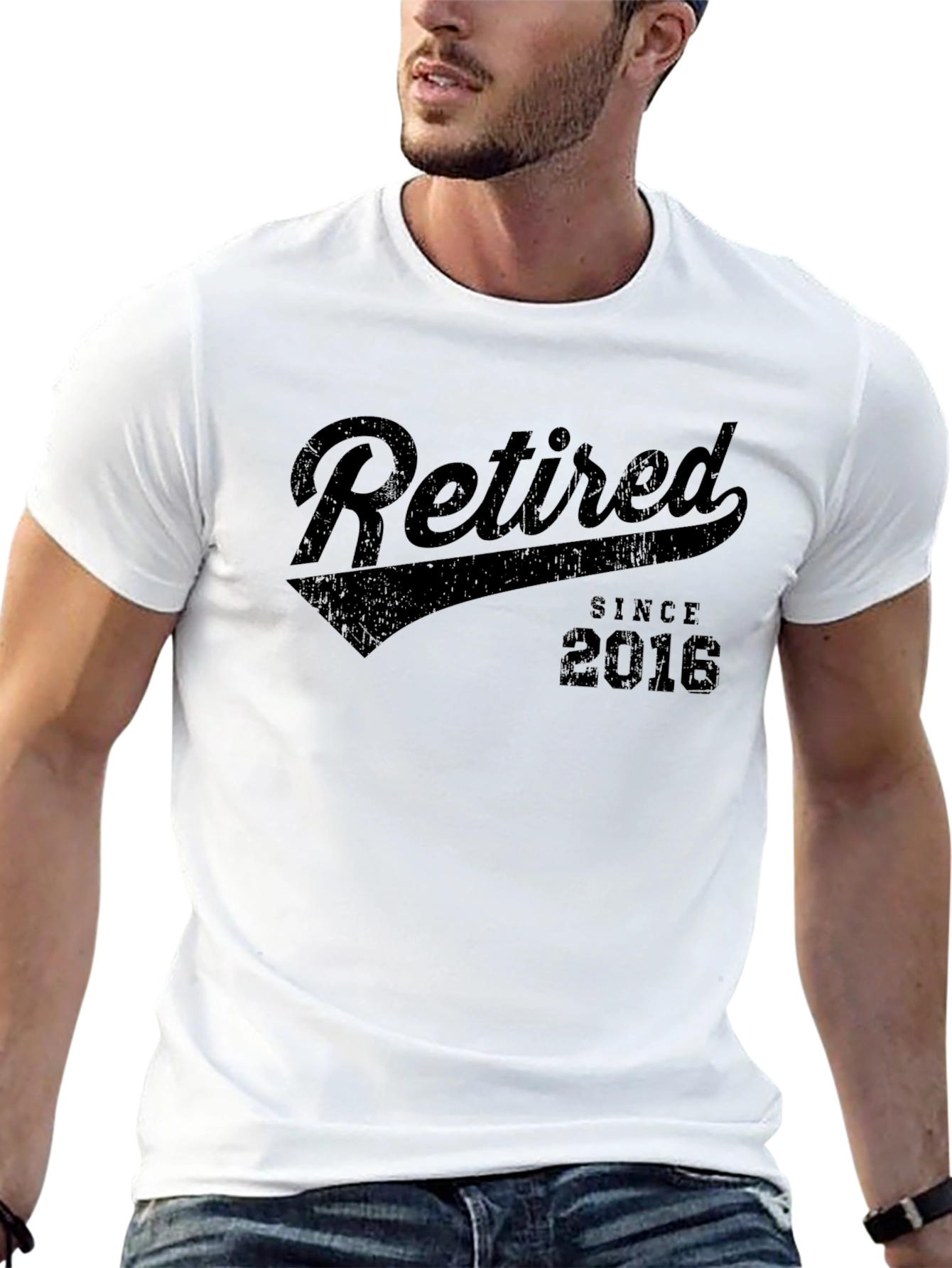 Retired Since 2016 Black T-Shirt