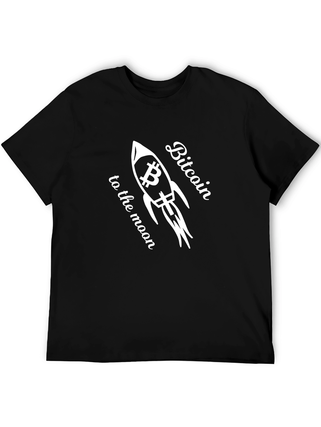 Bitcoin to the Moon Graphic T-Shirt