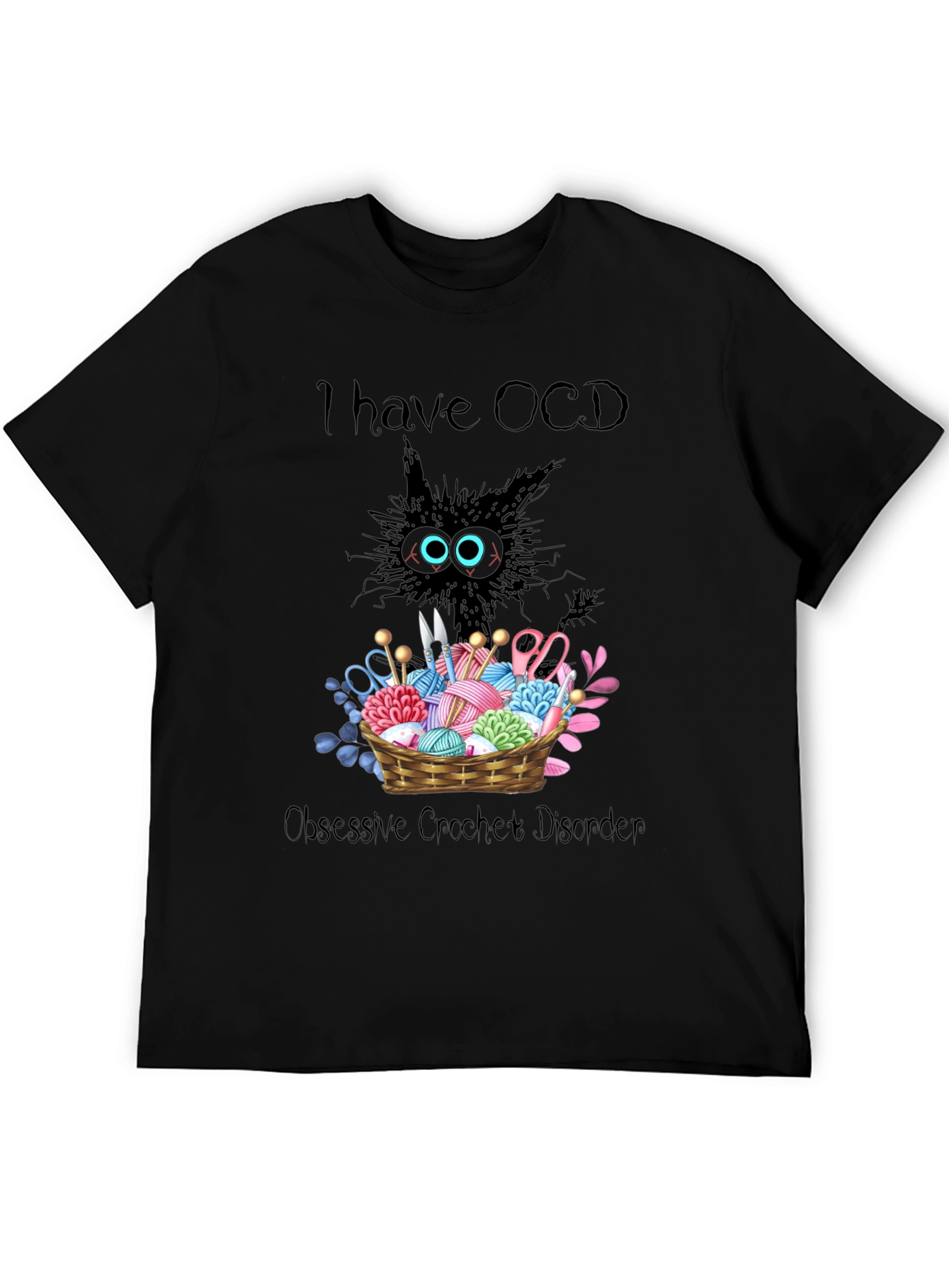 OCD Obsessive Crochet Disorder Graphic T-Shirt