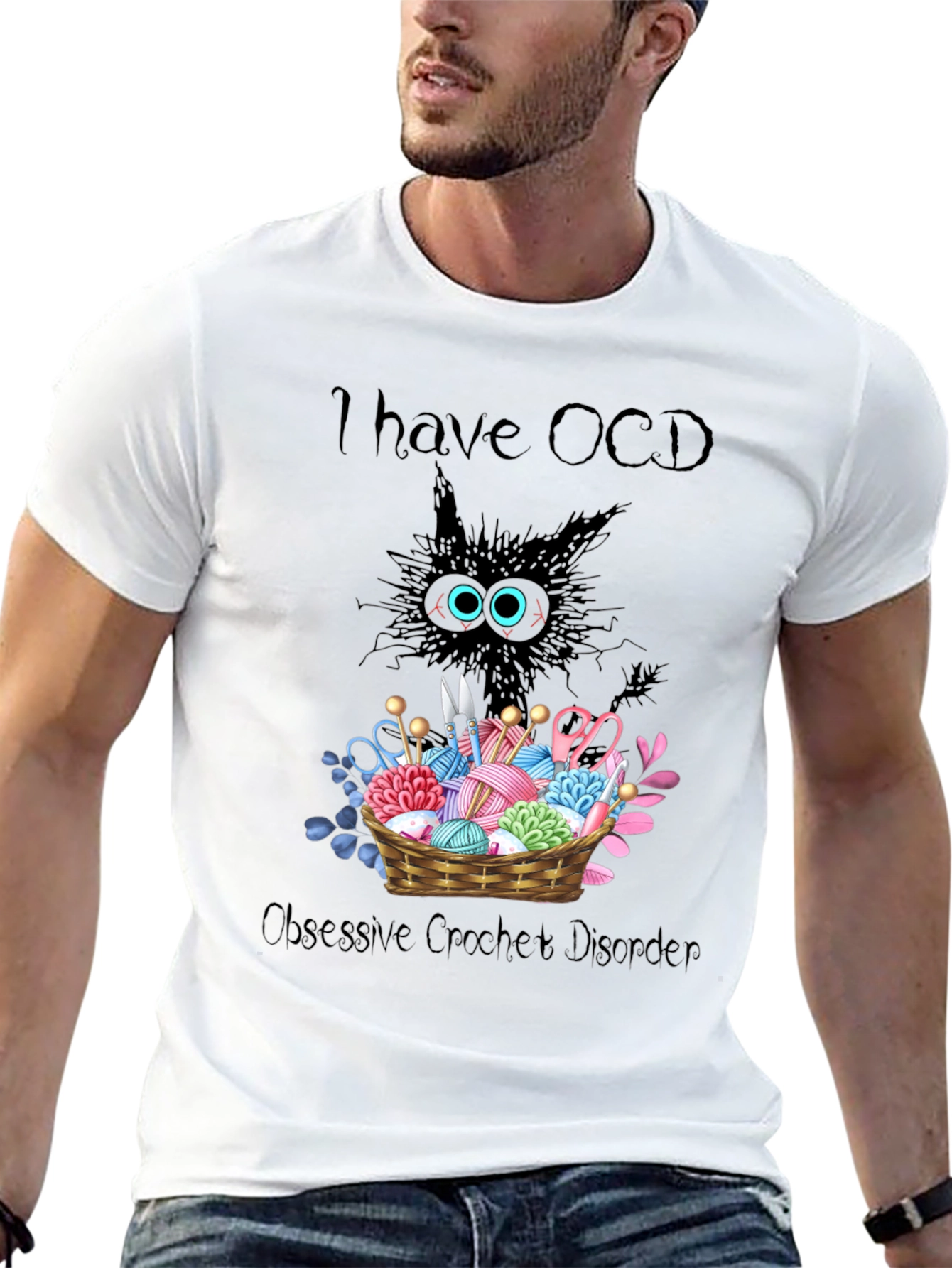 OCD Obsessive Crochet Disorder Graphic T-Shirt
