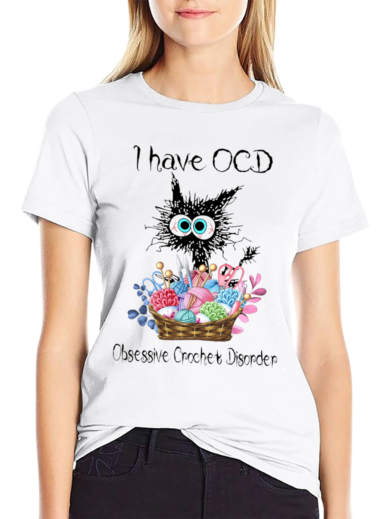 OCD Obsessive Crochet Disorder Graphic T-Shirt