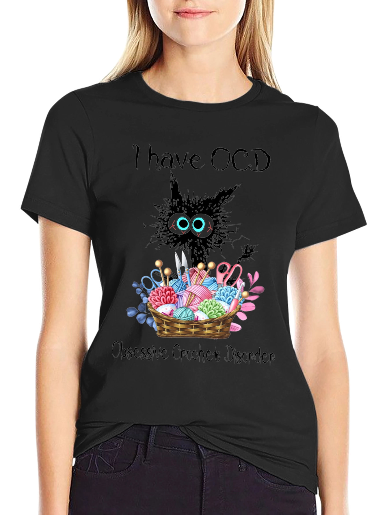 OCD Obsessive Crochet Disorder Graphic T-Shirt
