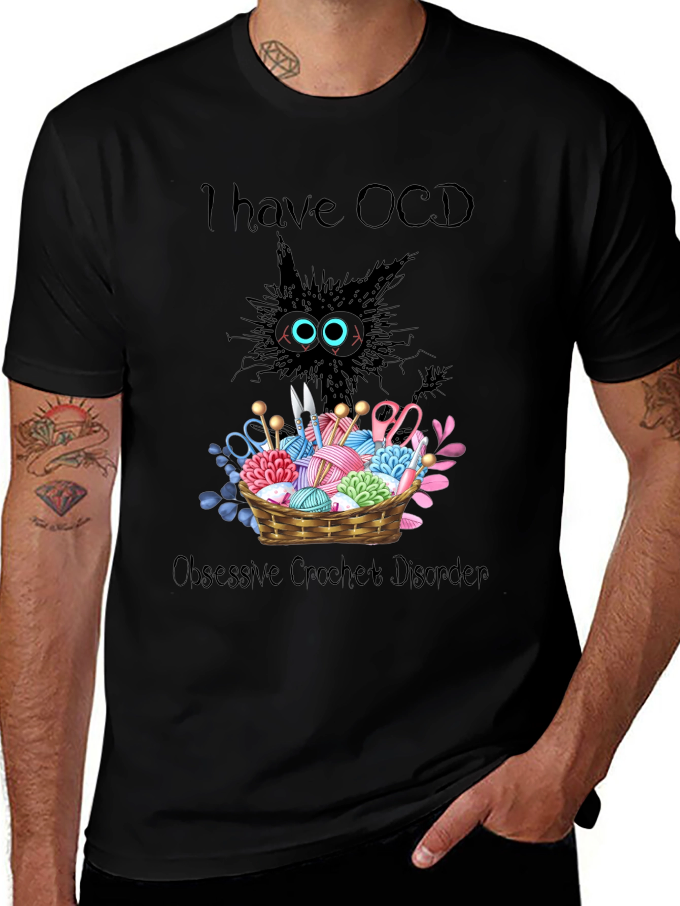 OCD Obsessive Crochet Disorder Graphic T-Shirt
