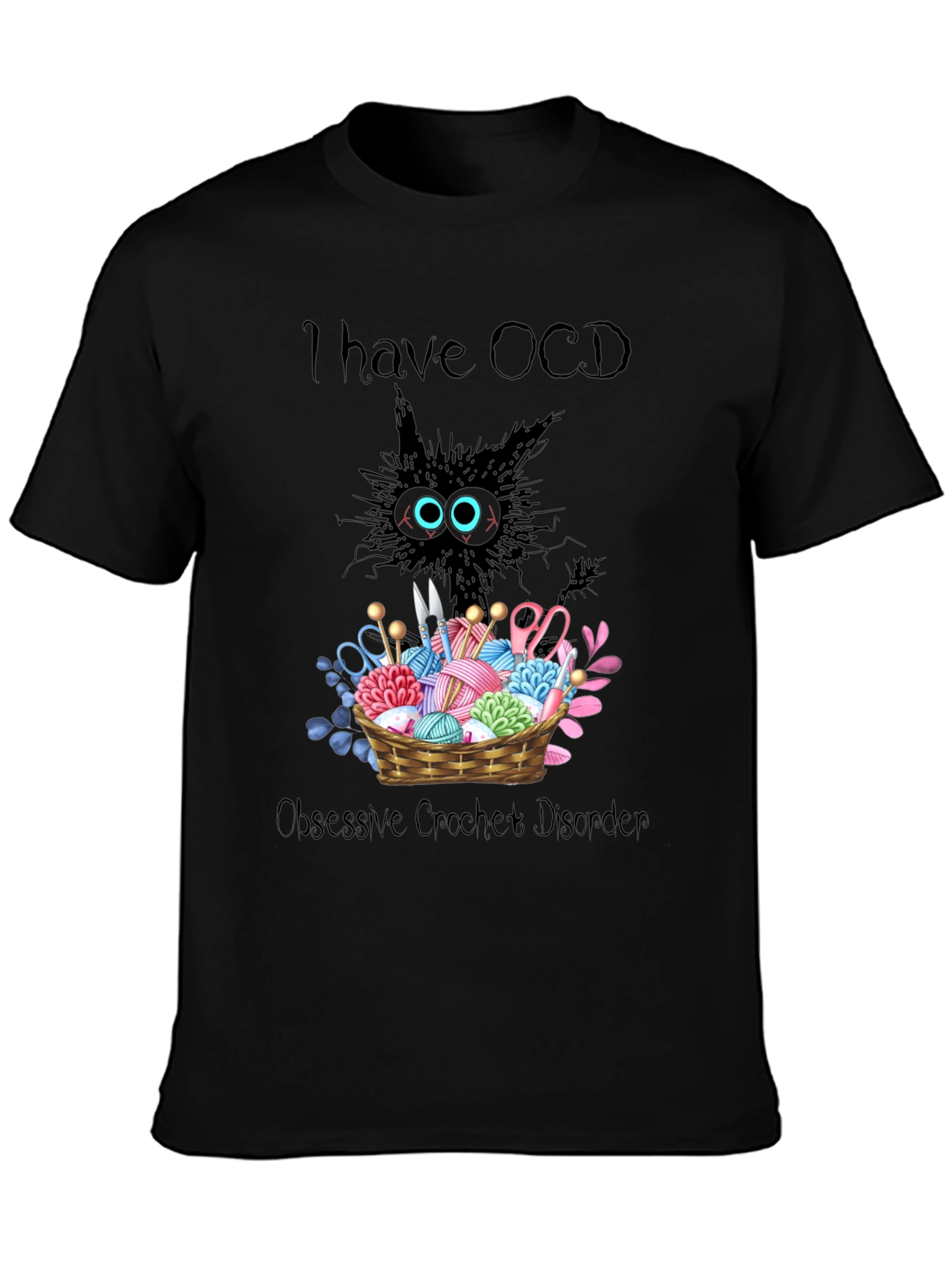 OCD Obsessive Crochet Disorder Graphic T-Shirt