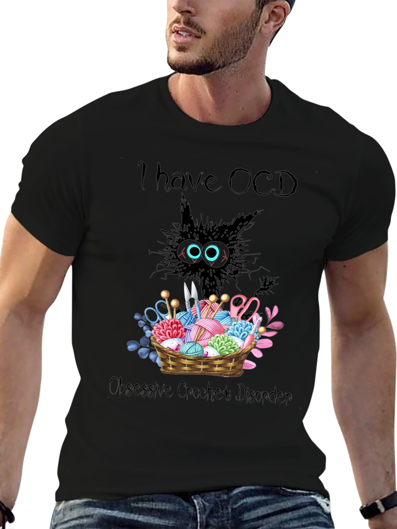 OCD Obsessive Crochet Disorder Graphic T-Shirt