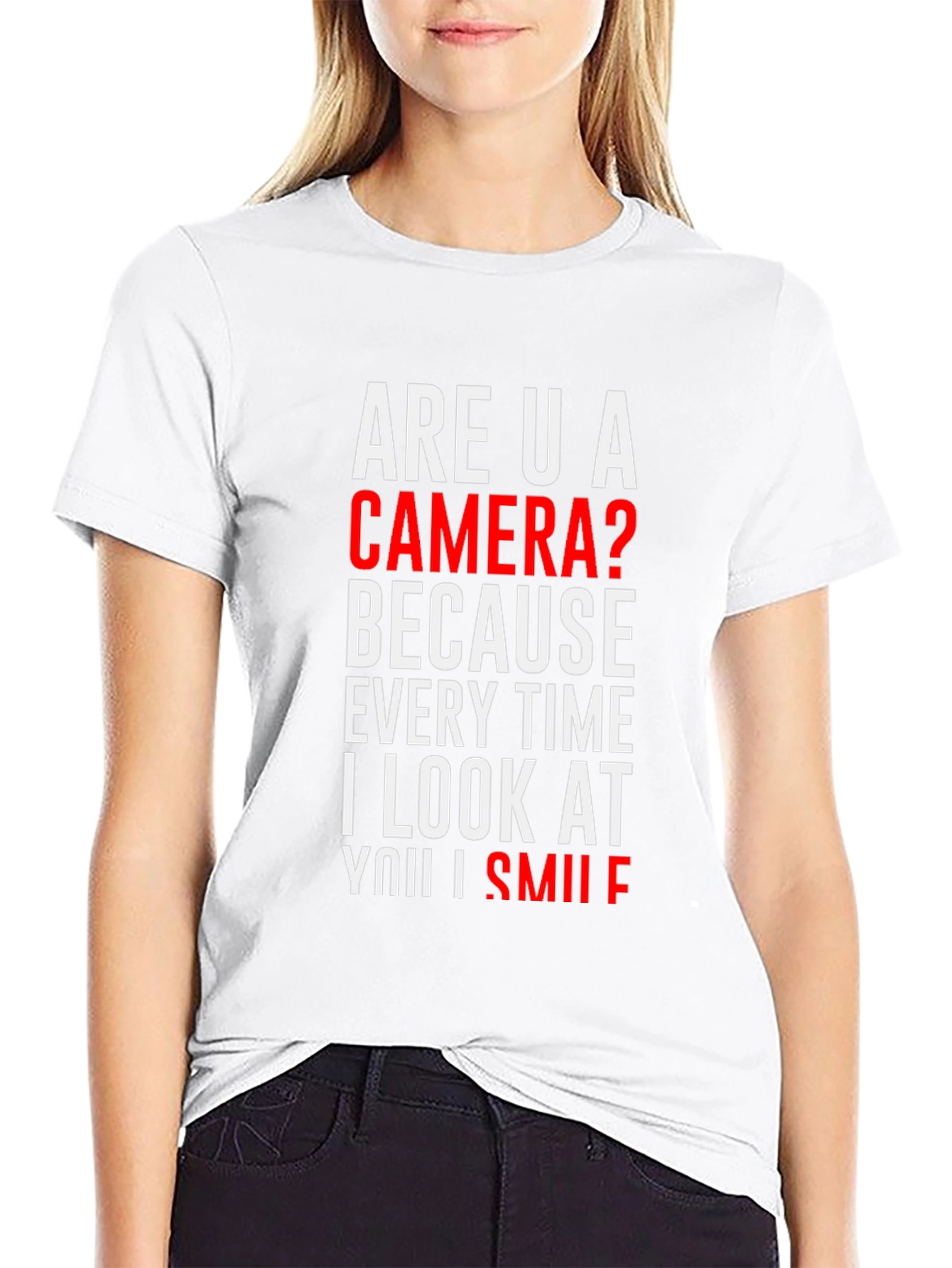 Are U a Camera? Novelty Graphic T-Shirt