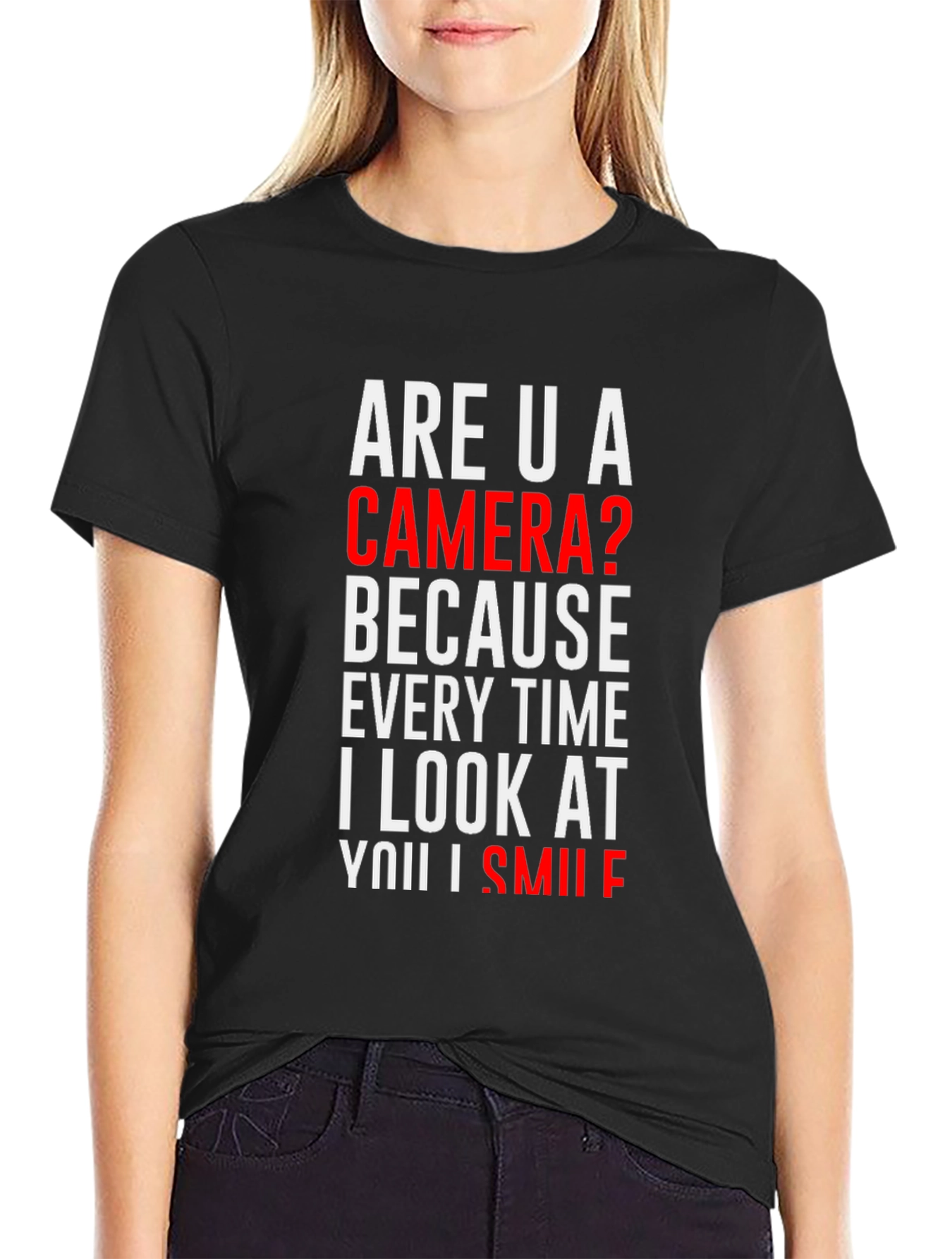 Are U a Camera? Novelty Graphic T-Shirt