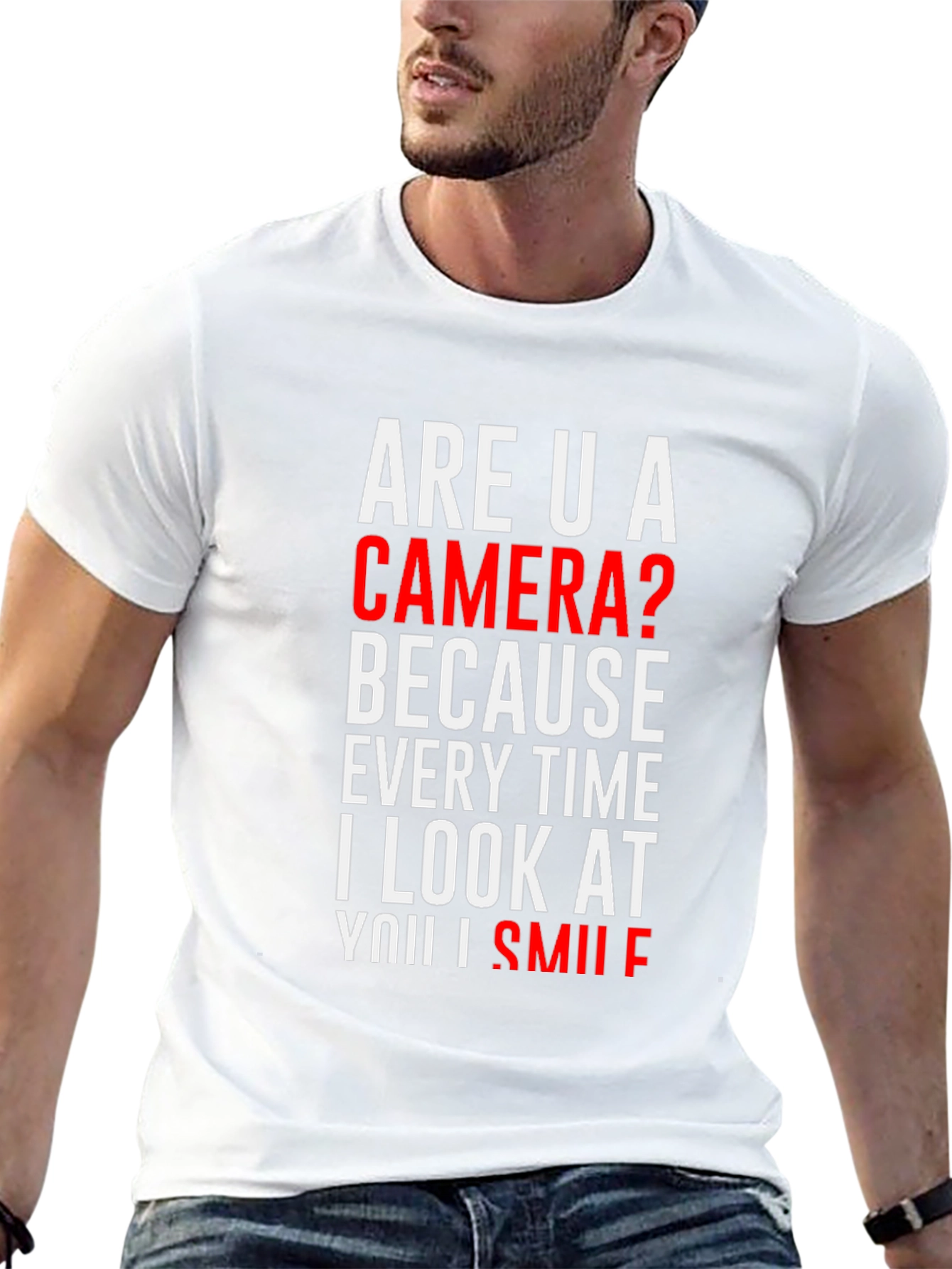 Are U a Camera? Novelty Graphic T-Shirt