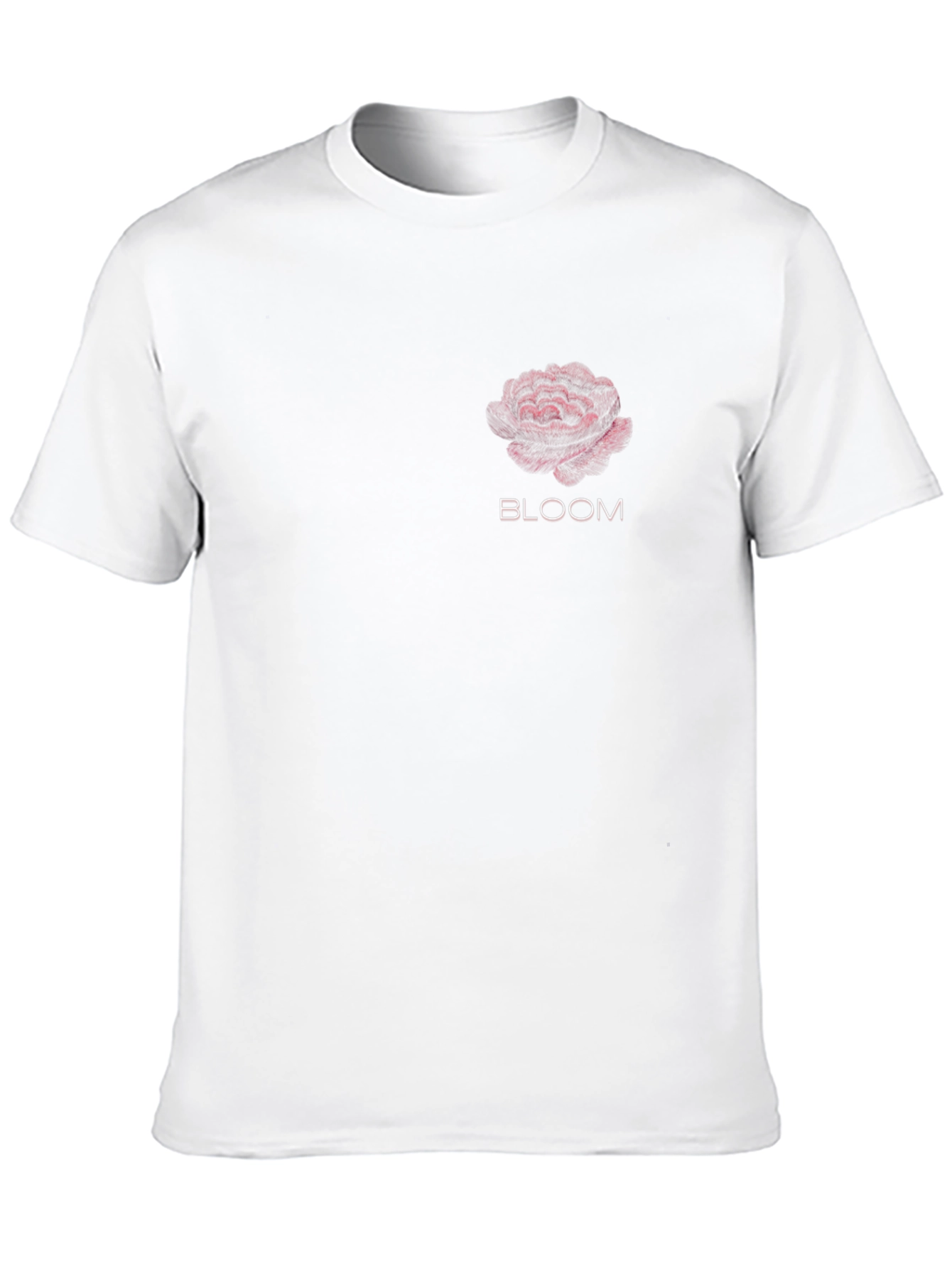 Bloom Graphic Tee - Soft Black Cotton Casual