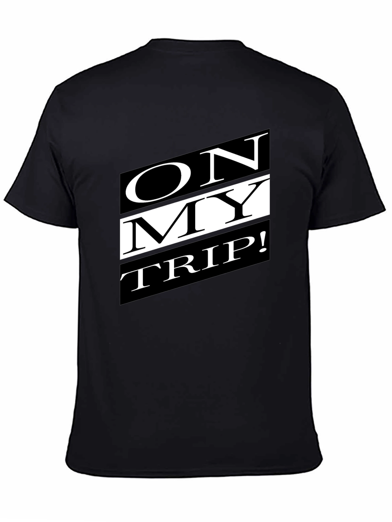 On My Trip Graphic T-Shirt - Black