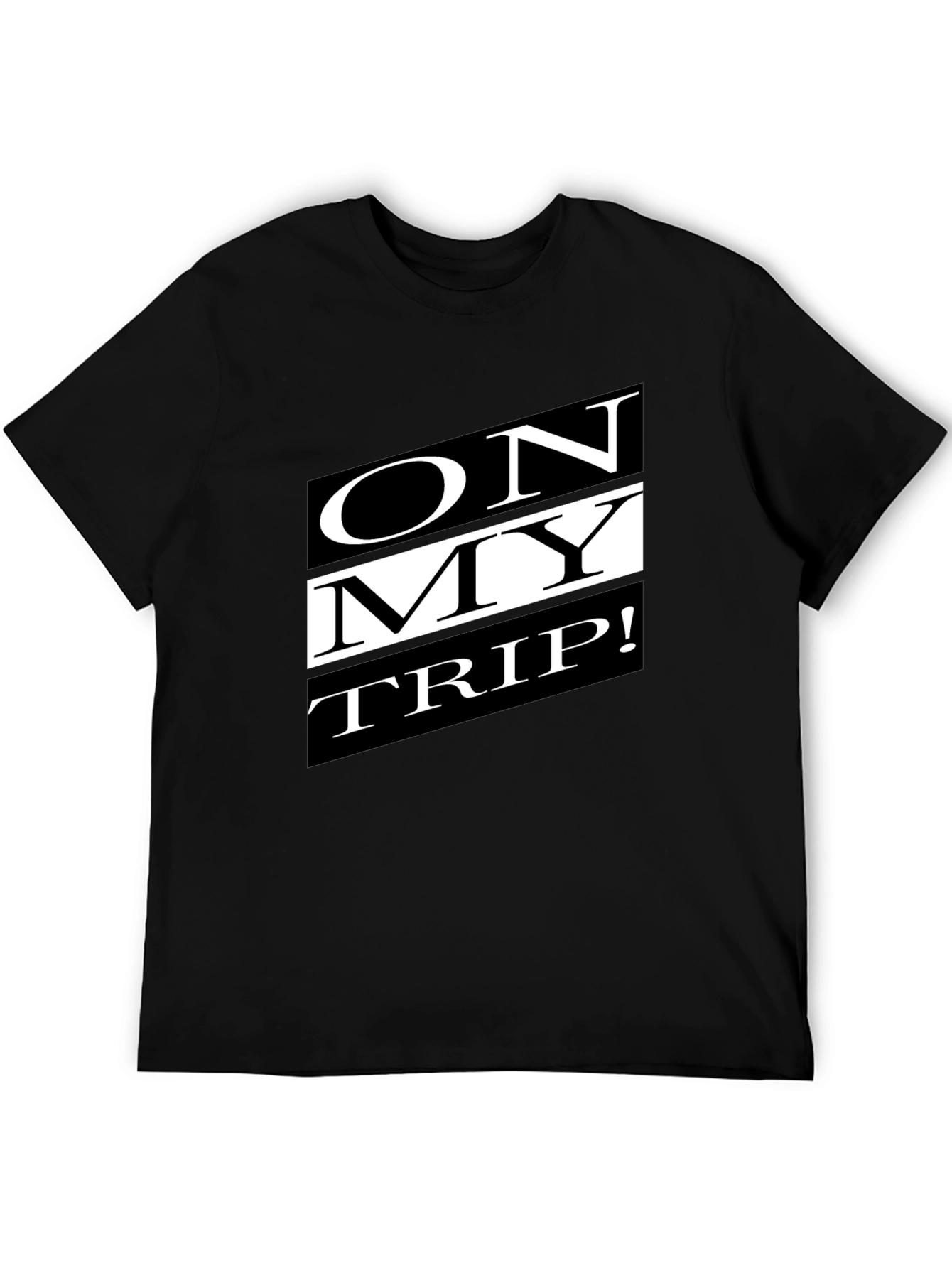 On My Trip Graphic T-Shirt - Black