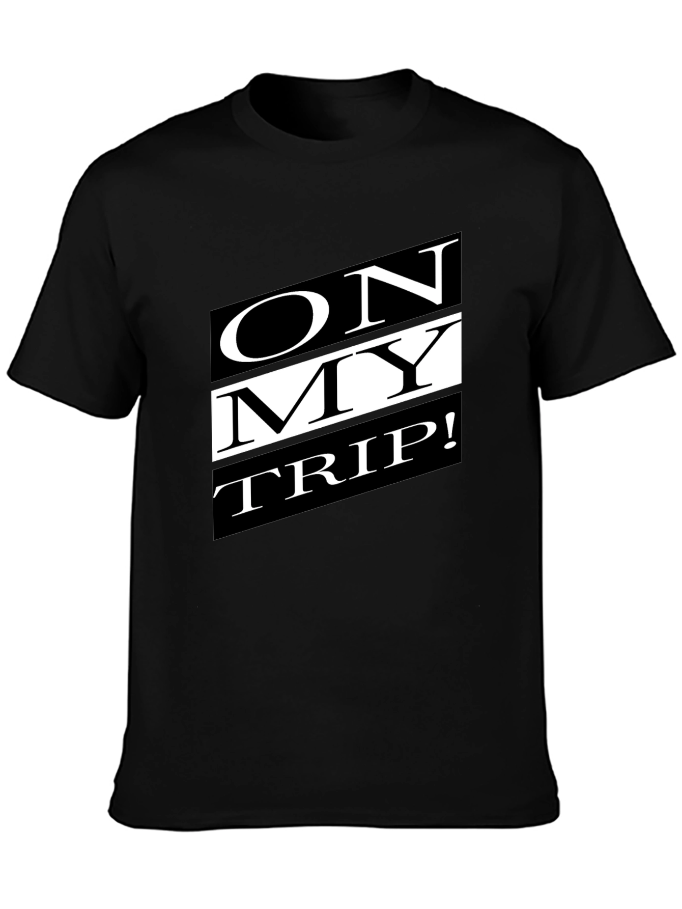 On My Trip Graphic T-Shirt - Black