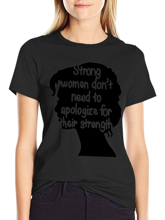 Empowered Woman Graphic Tee - Black